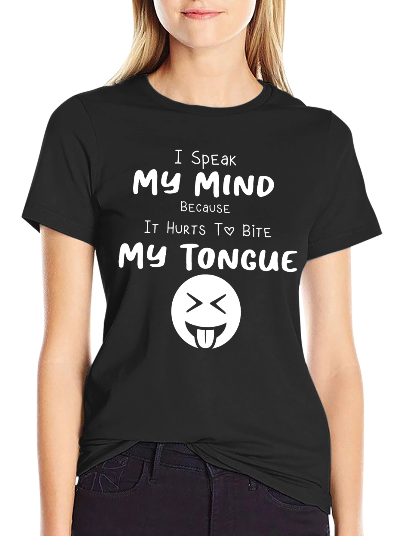 Speak My Mind Black T-Shirt