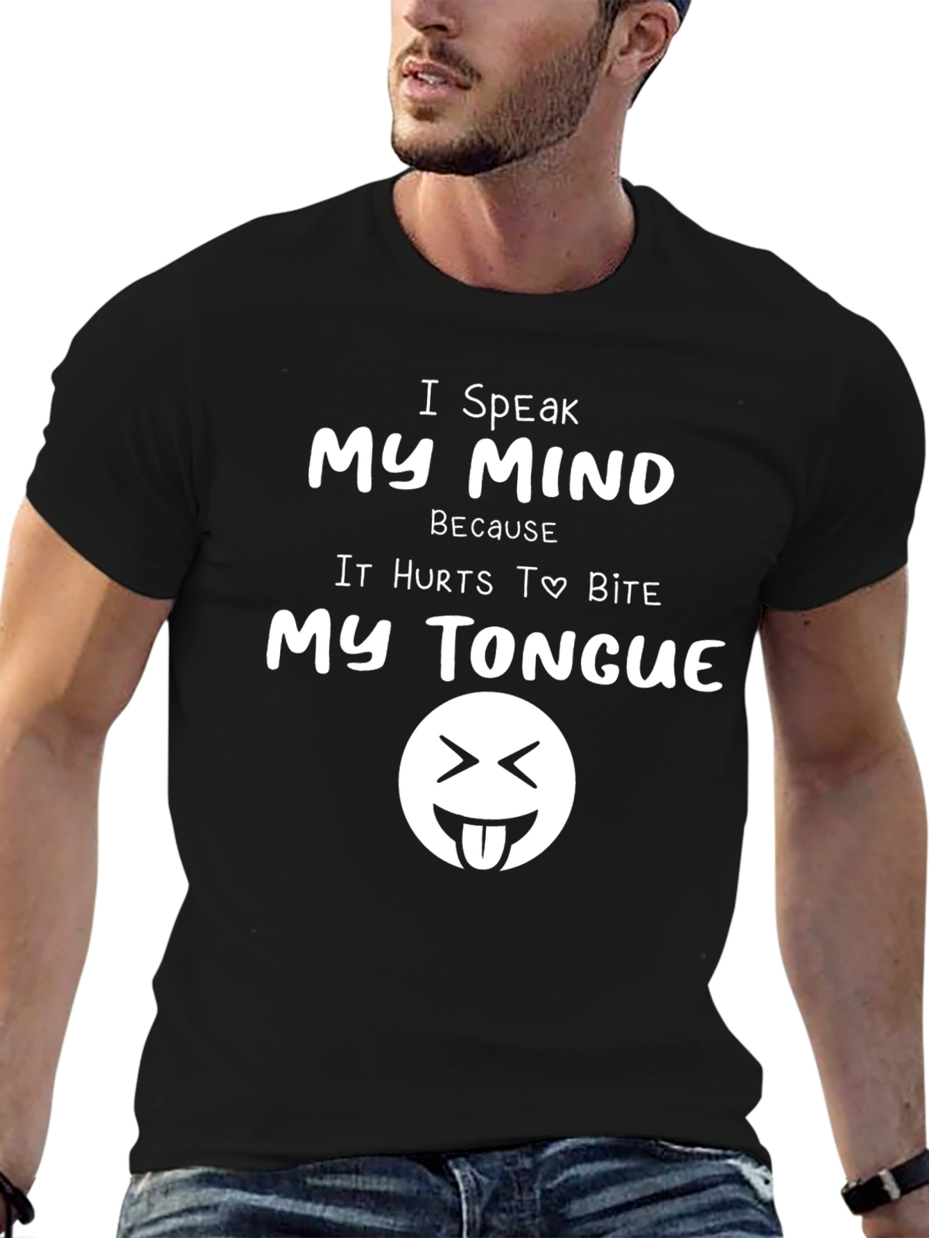 Speak My Mind Black T-Shirt