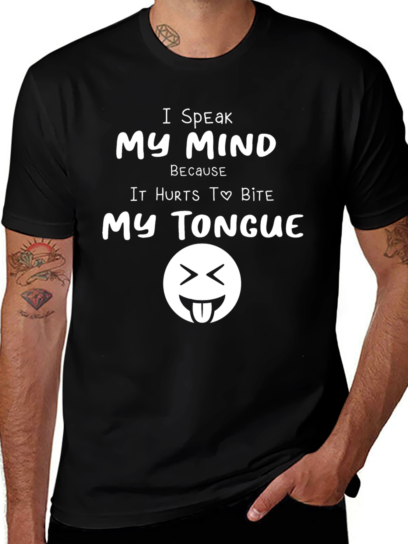 Speak My Mind Black T-Shirt