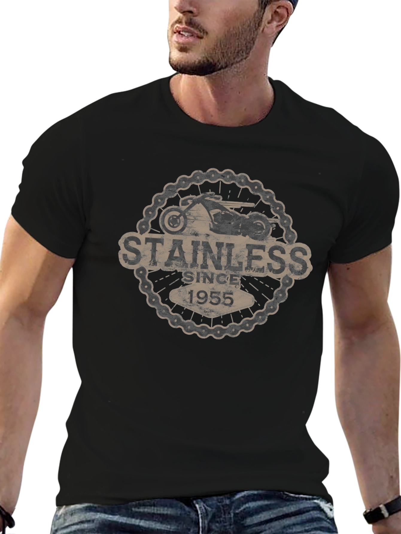Stainless Since 1955 Motorcycle T-Shirt