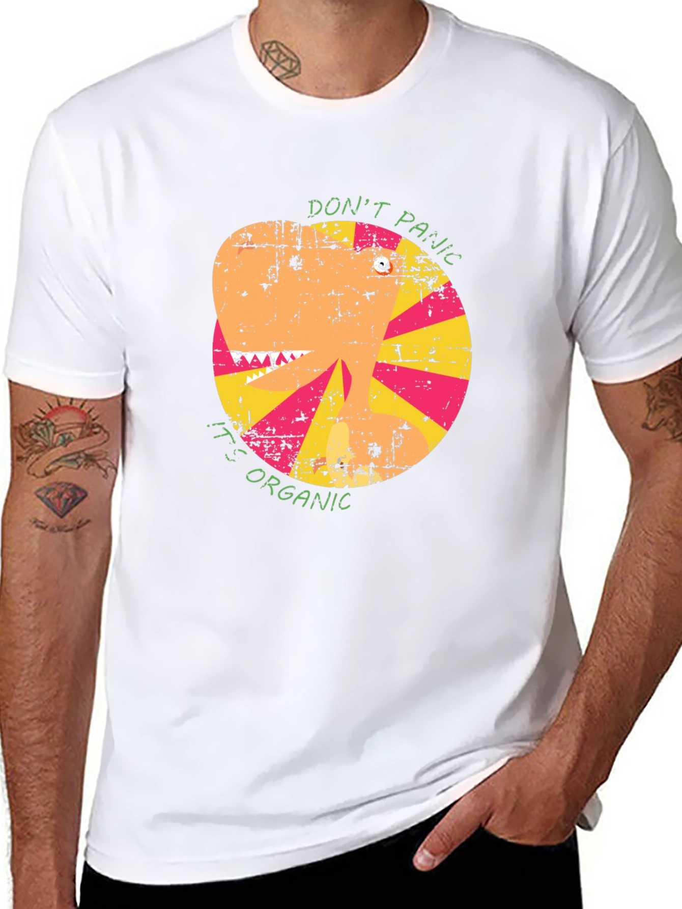 Organic Funny T-Shirt: Dont Panic!
