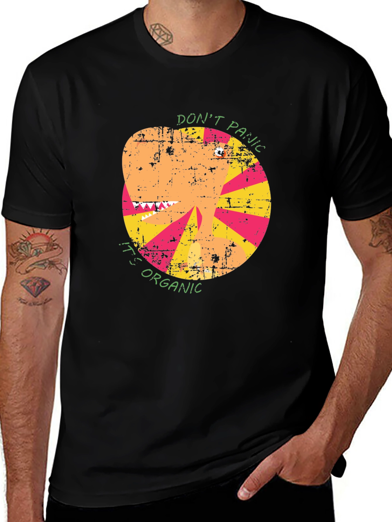 Organic Funny T-Shirt: Dont Panic!