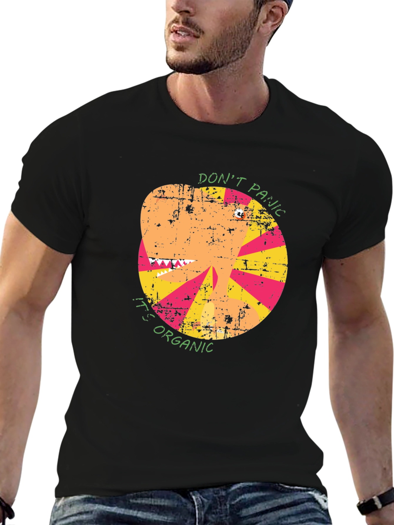Organic Funny T-Shirt: Dont Panic!