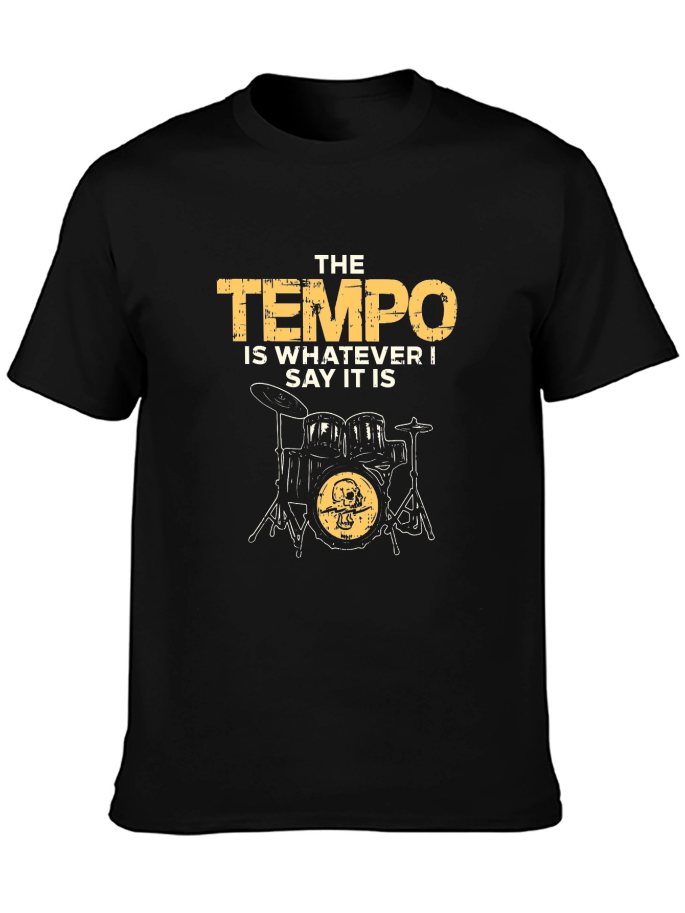 Tempo Drummer Graphic T-Shirt - Music Lover Tee