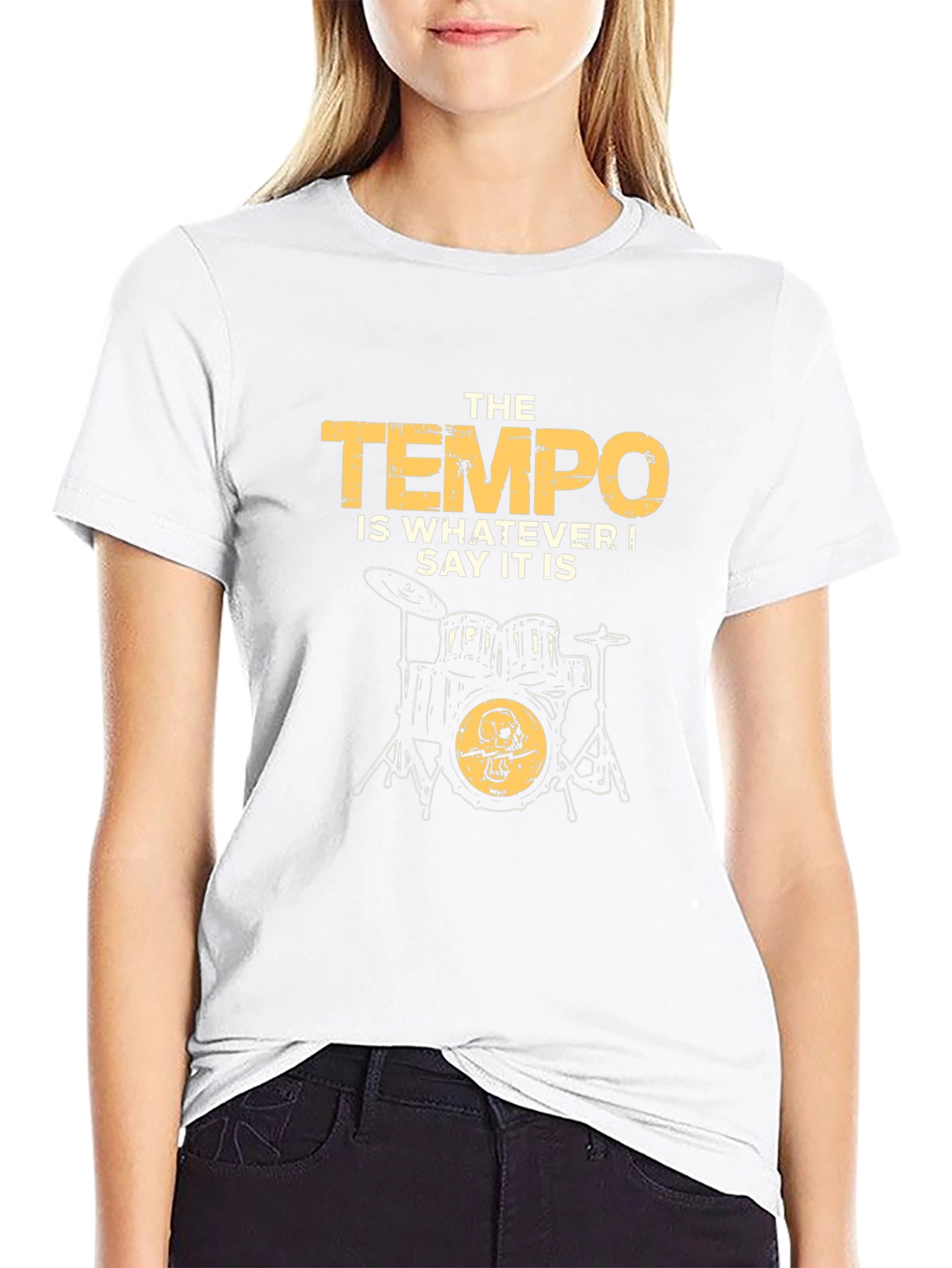 Tempo Drummer Graphic T-Shirt - Music Lover Tee
