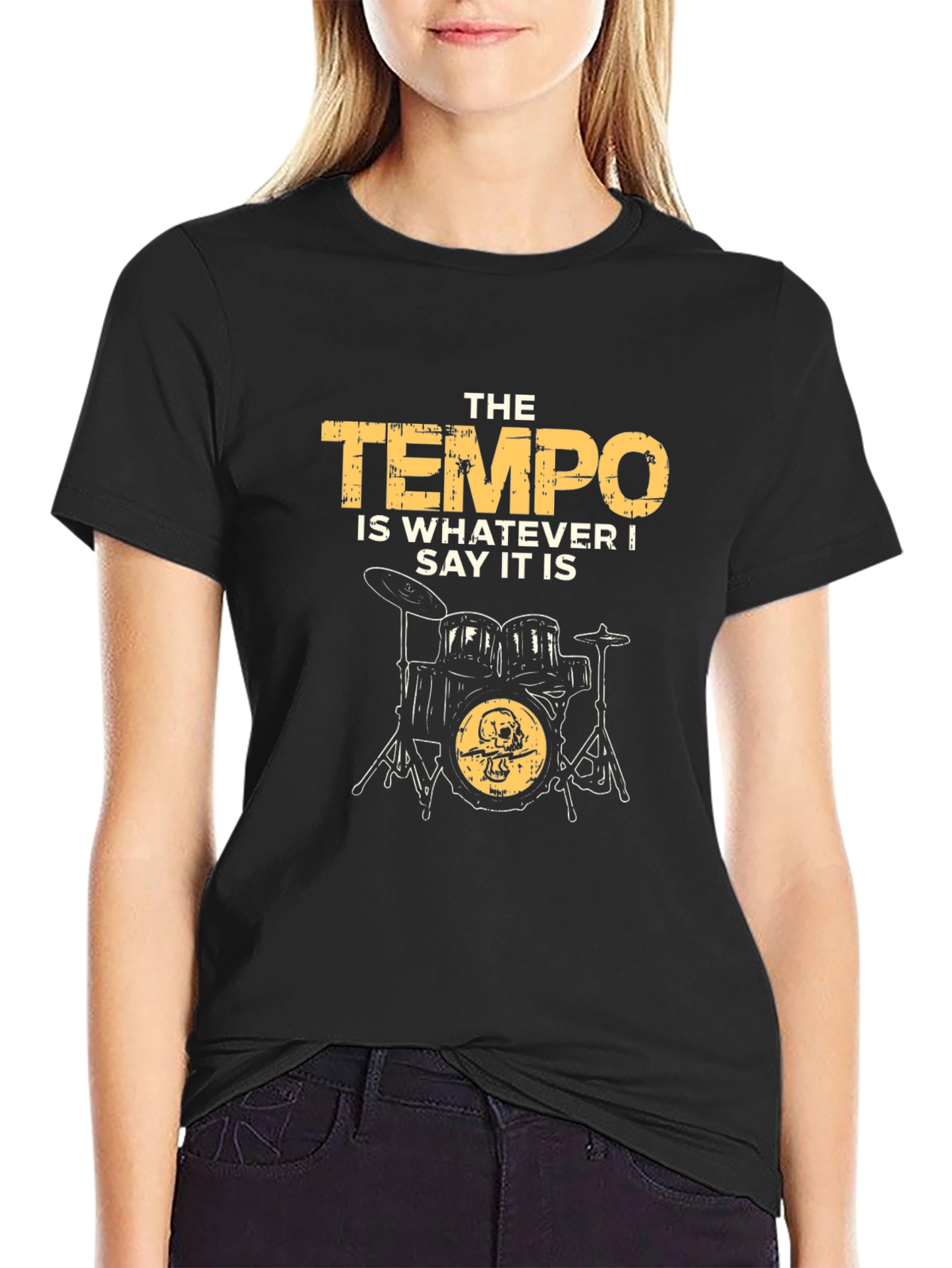 Tempo Drummer Graphic T-Shirt - Music Lover Tee