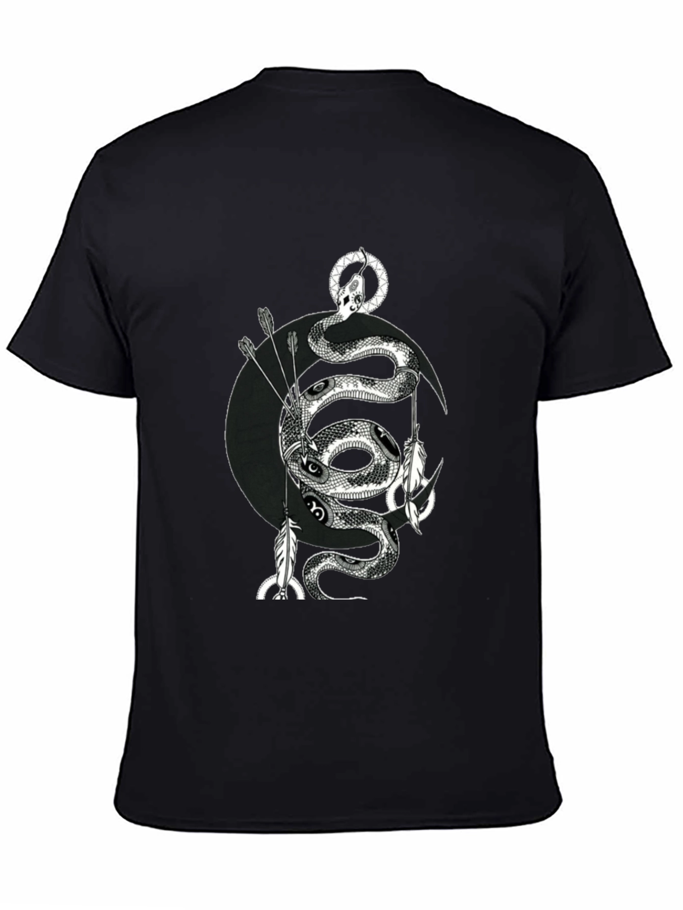 Serpent Moon Arrow T-Shirt - Black