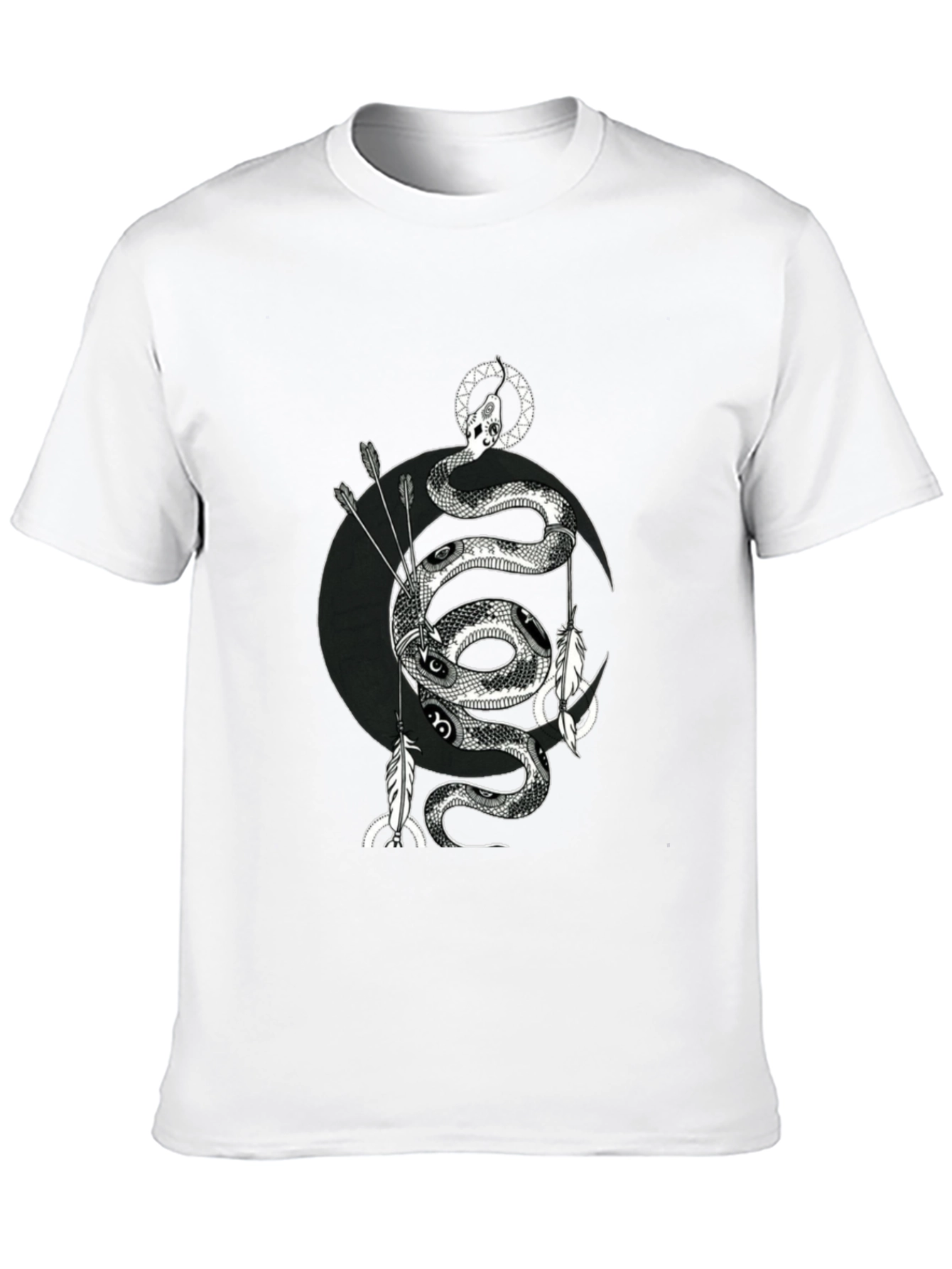 Serpent Moon Arrow T-Shirt - Black
