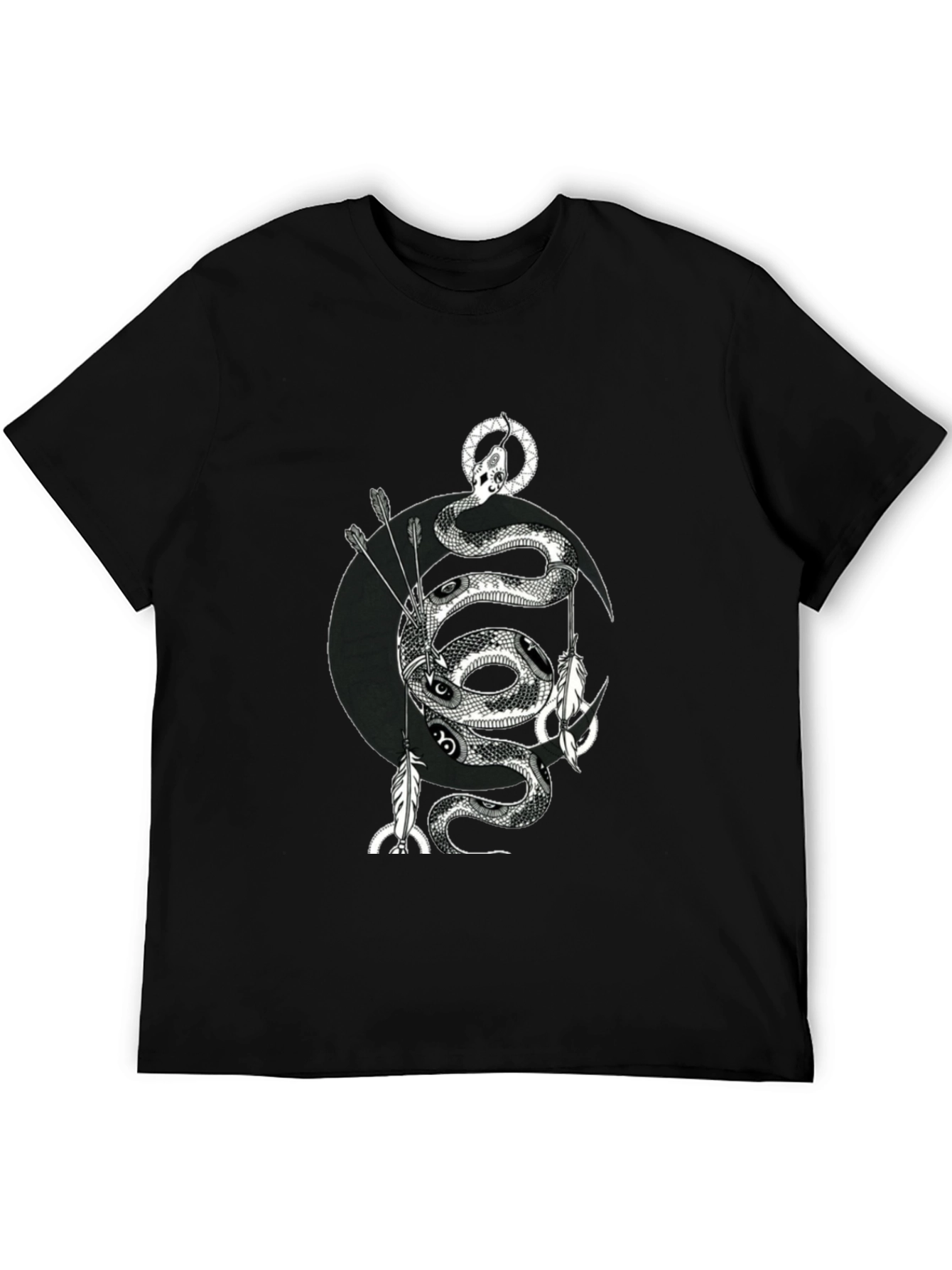 Serpent Moon Arrow T-Shirt - Black