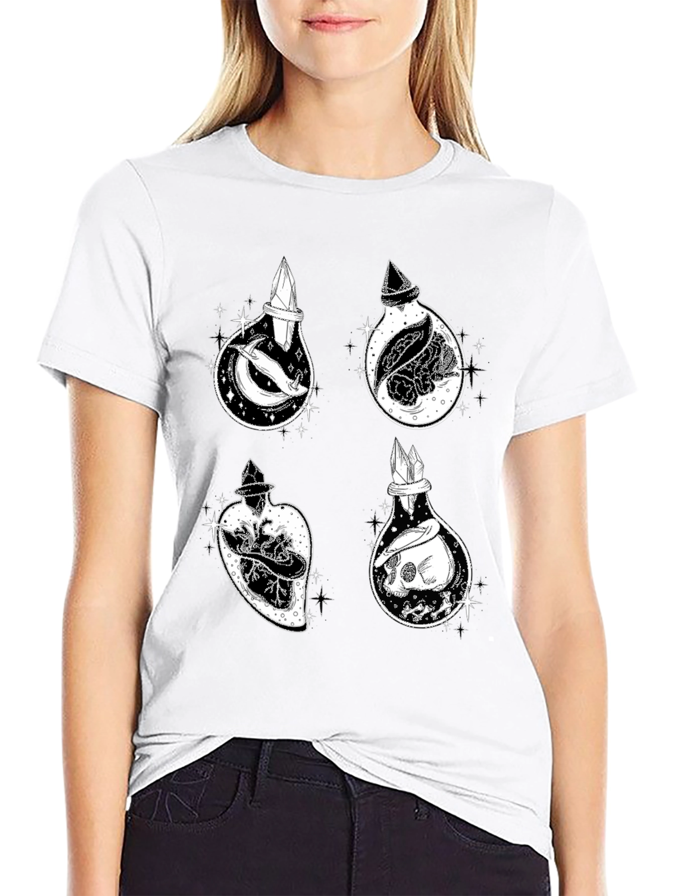 Potion Bottle Print T-Shirt