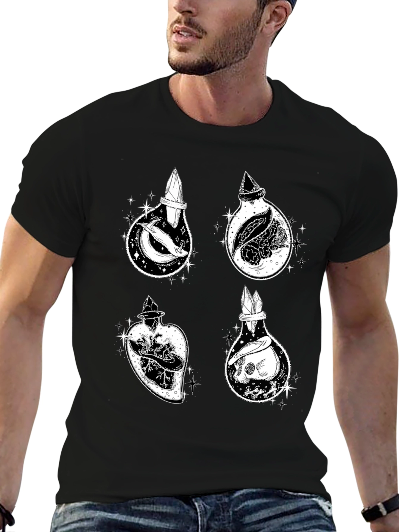 Potion Bottle Print T-Shirt