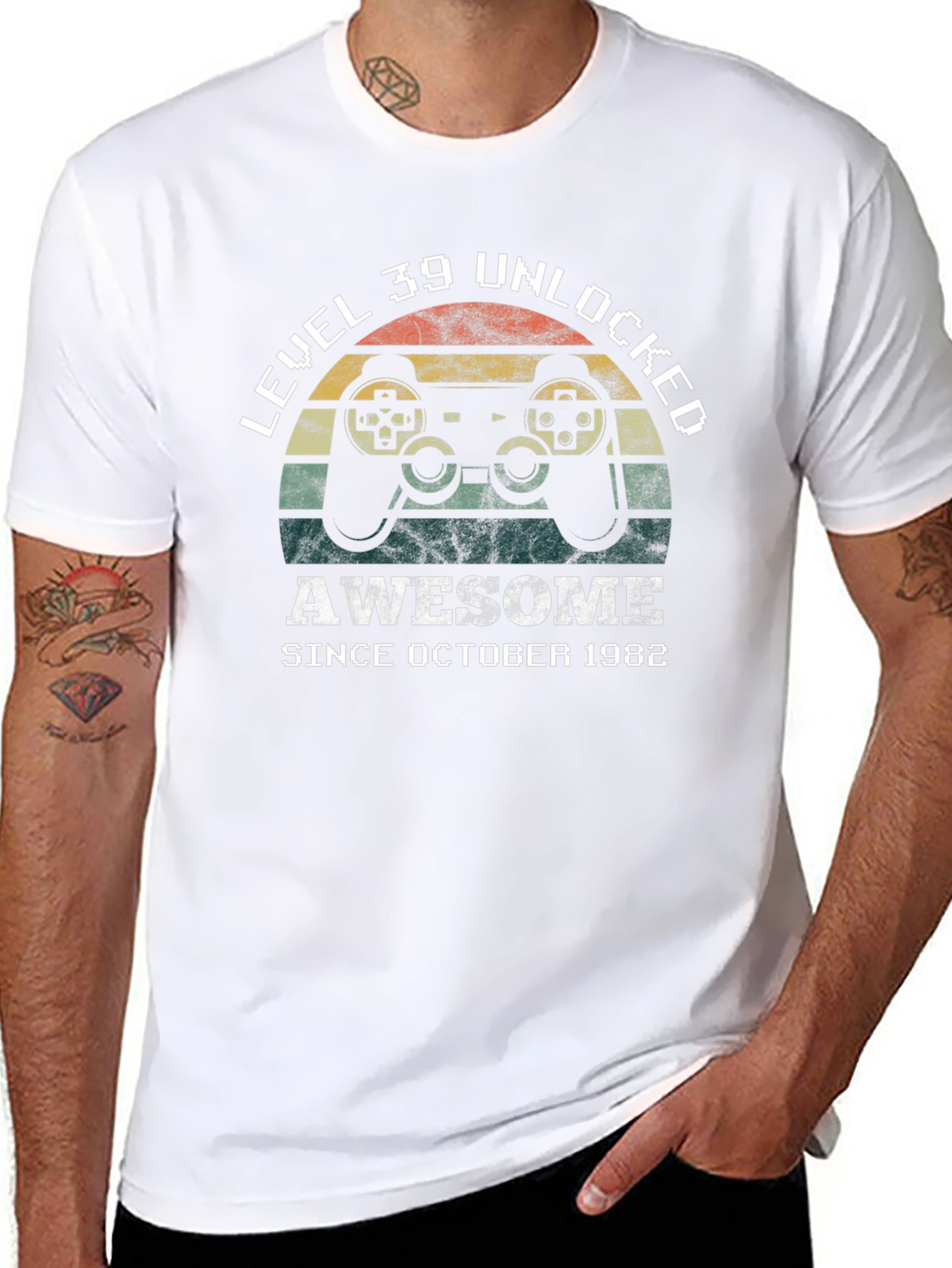 Level 39 Unlocked Since 1982 Gamer T-Shirt
