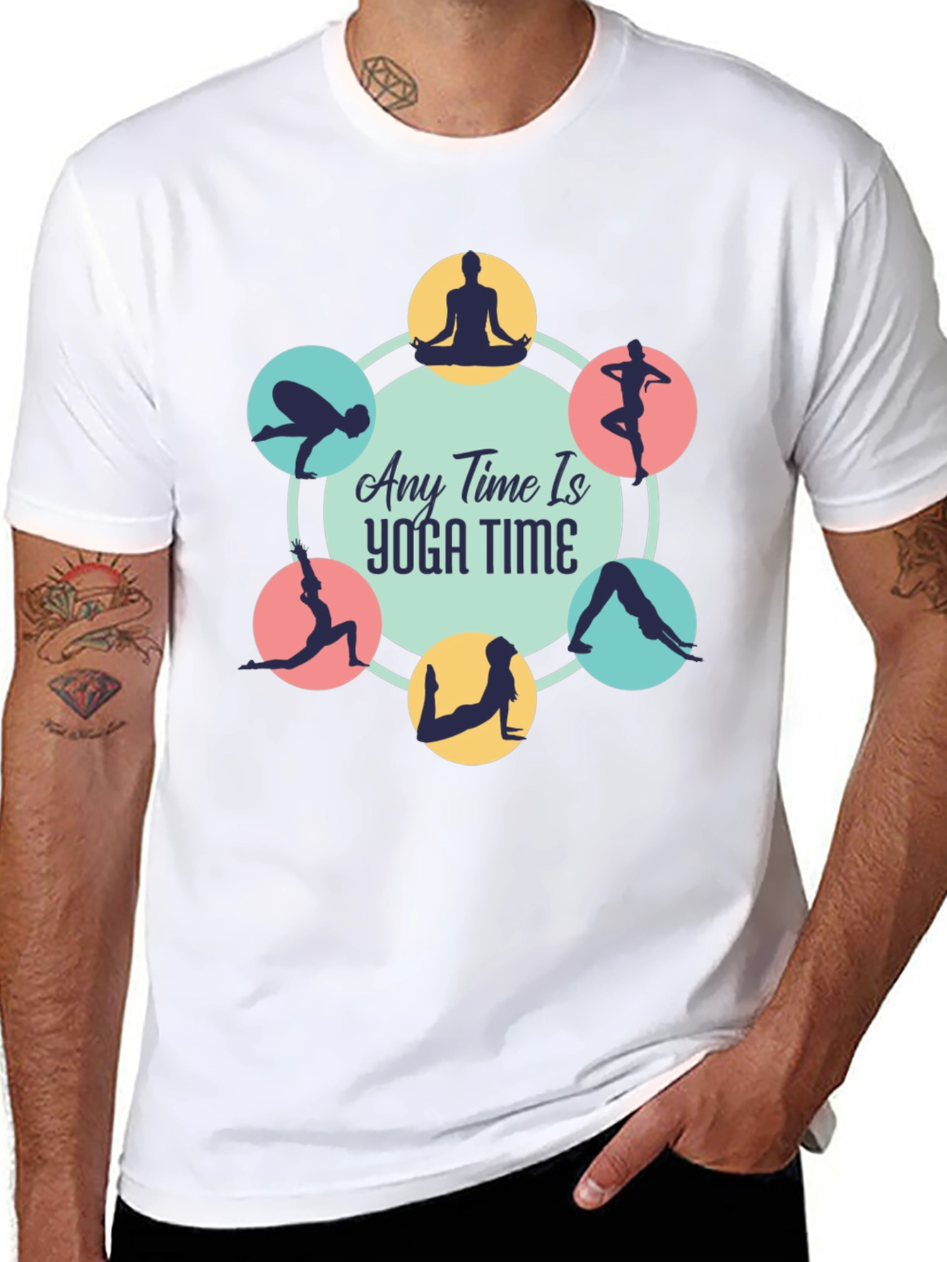 Yoga Time Black Tee: Find Your Zen