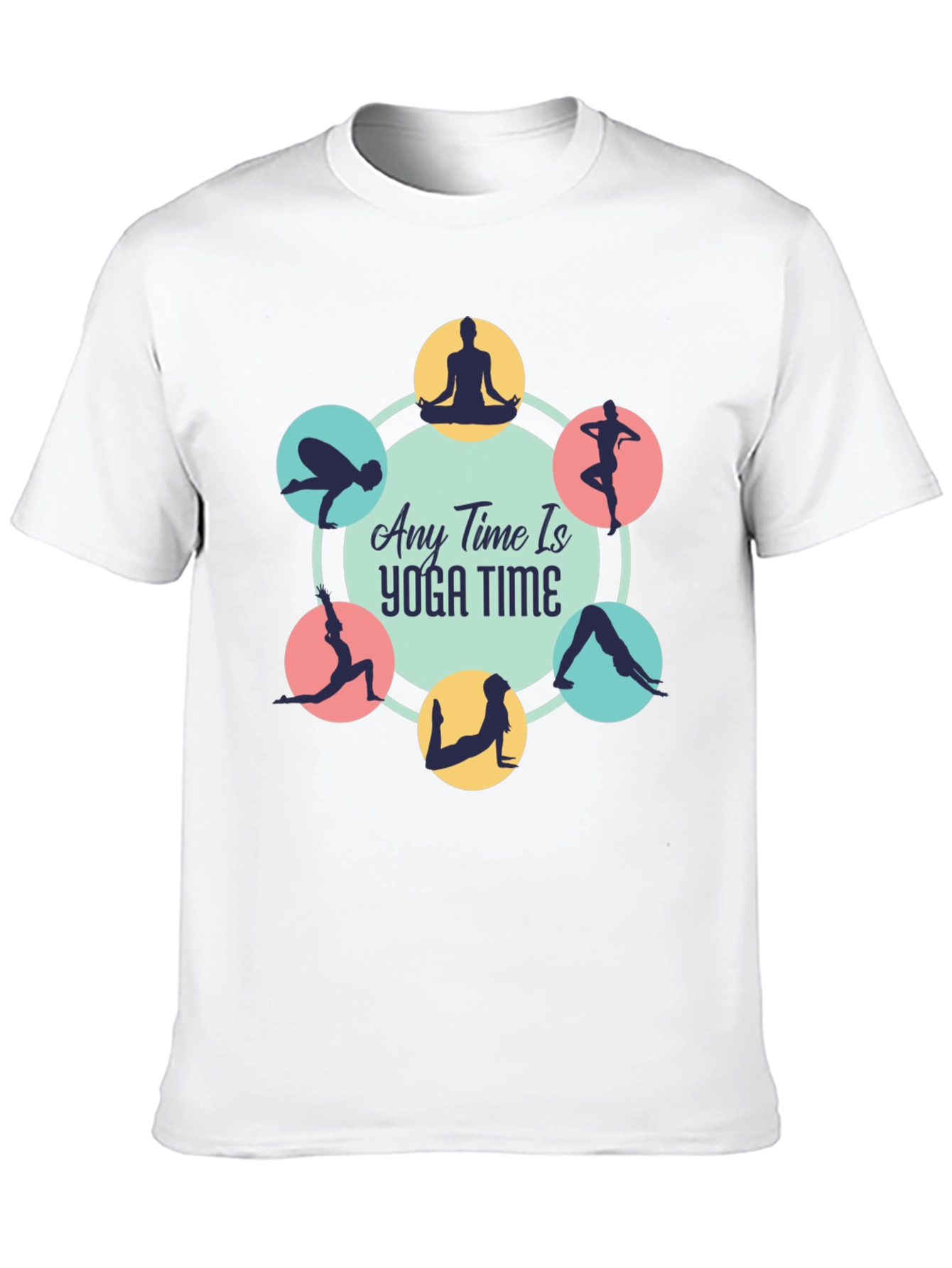 Yoga Time Black Tee: Find Your Zen