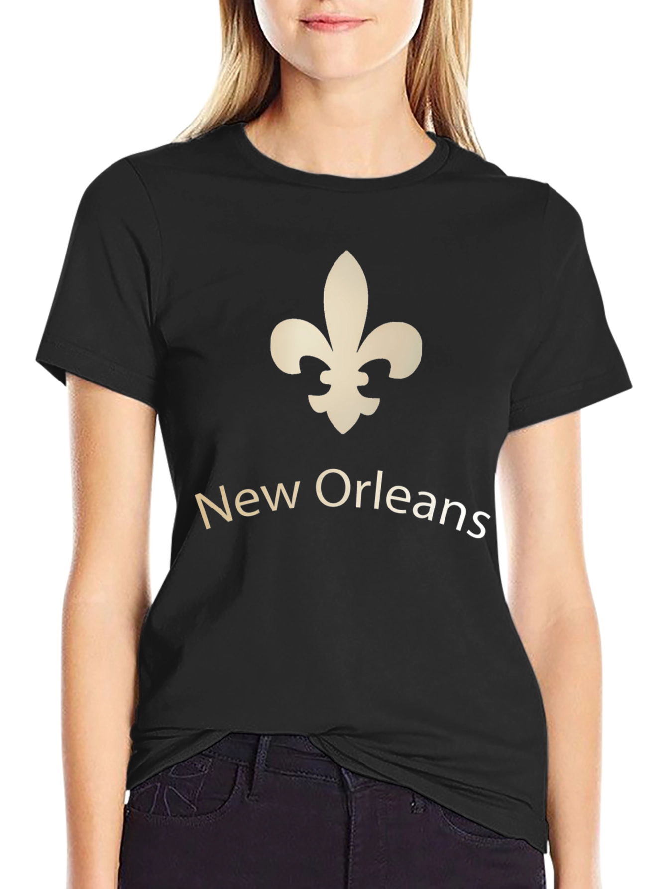 New Orleans Fleur-de-lis Black T-Shirt