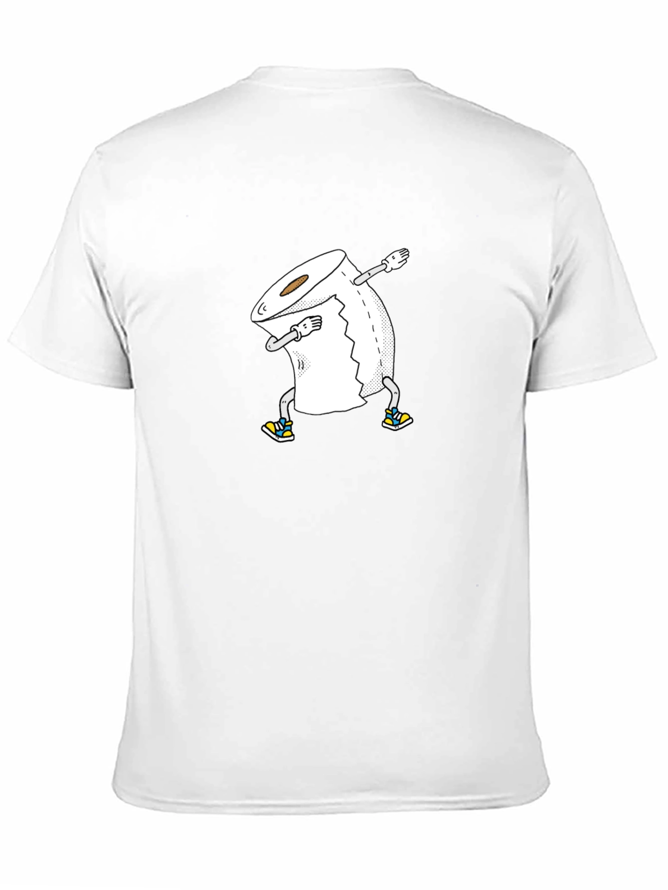 Dabbing Toilet Paper Roll Graphic Tee - Black T-Shirt
