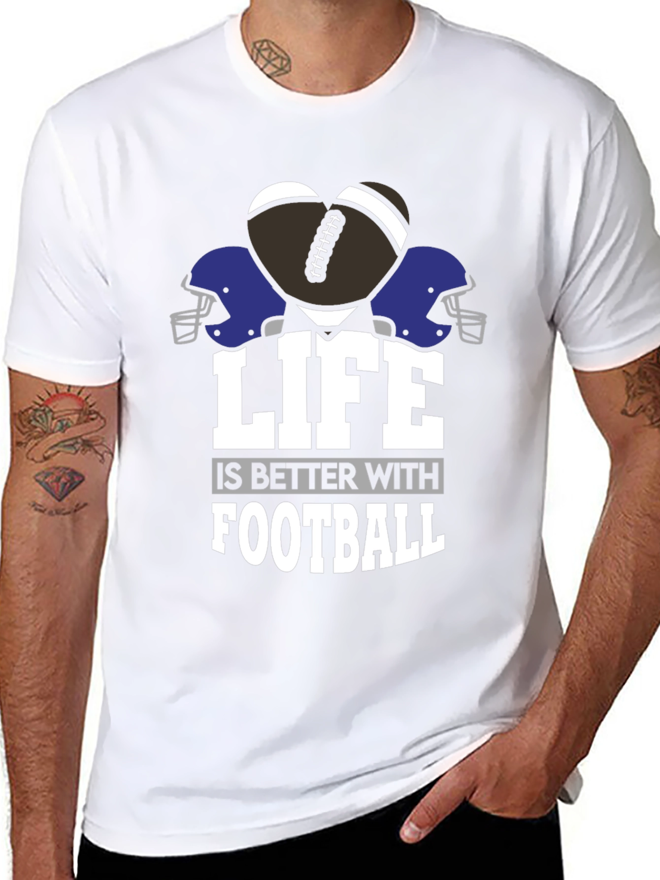 Life is Better with Football Graphic Tee