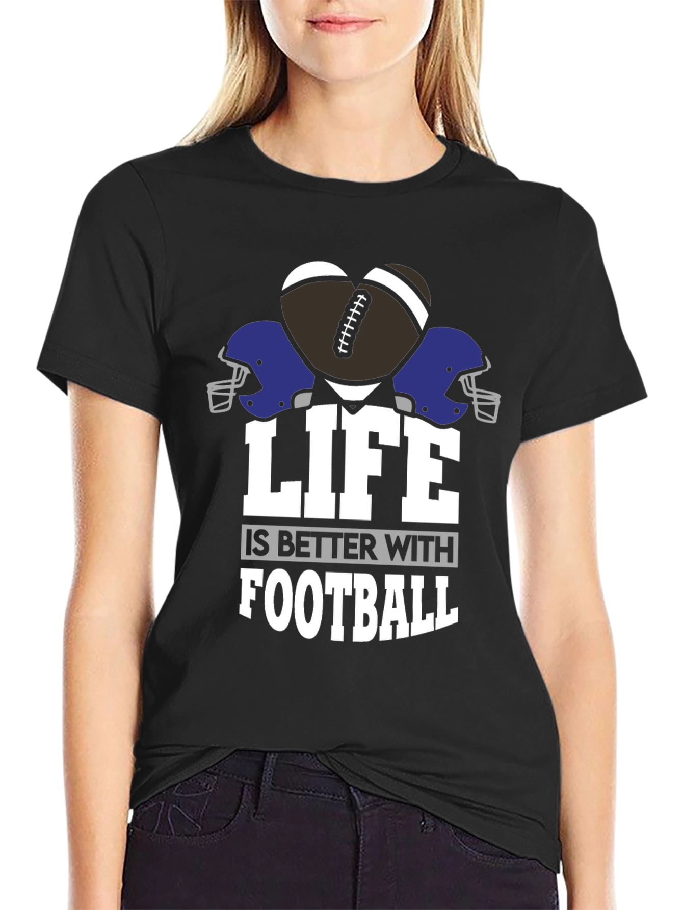 Life is Better with Football Graphic Tee