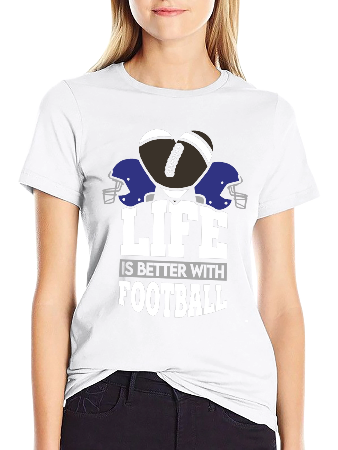 Life is Better with Football Graphic Tee