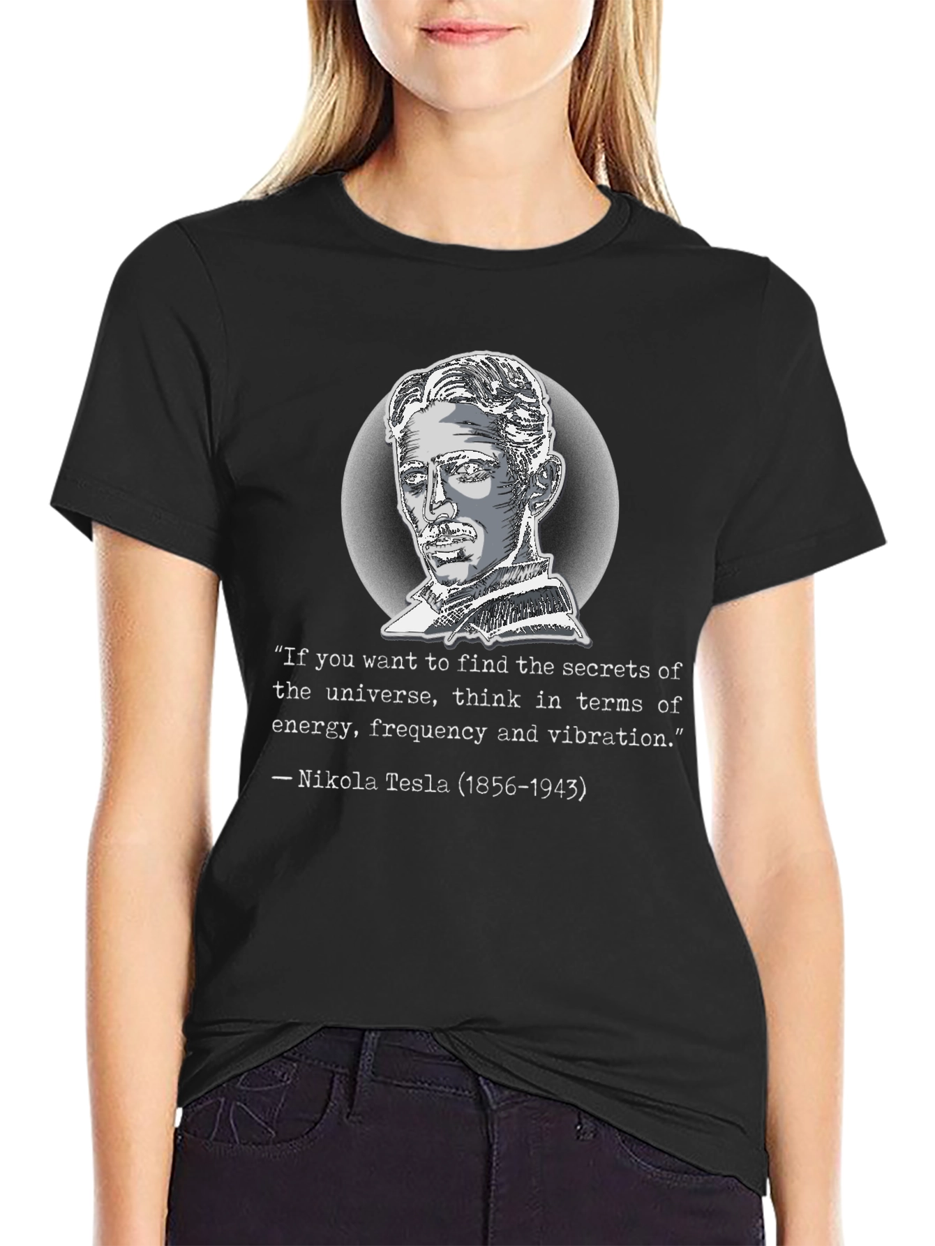 Nikola Tesla Quote Graphic T-Shirt
