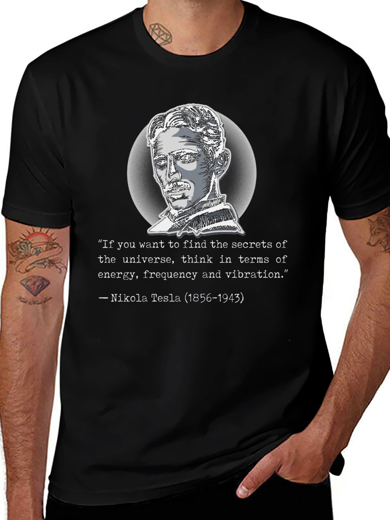 Nikola Tesla Quote Graphic T-Shirt