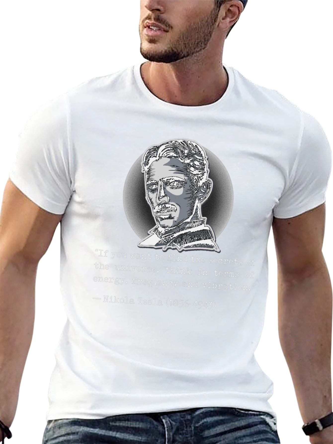 Nikola Tesla Quote Graphic T-Shirt