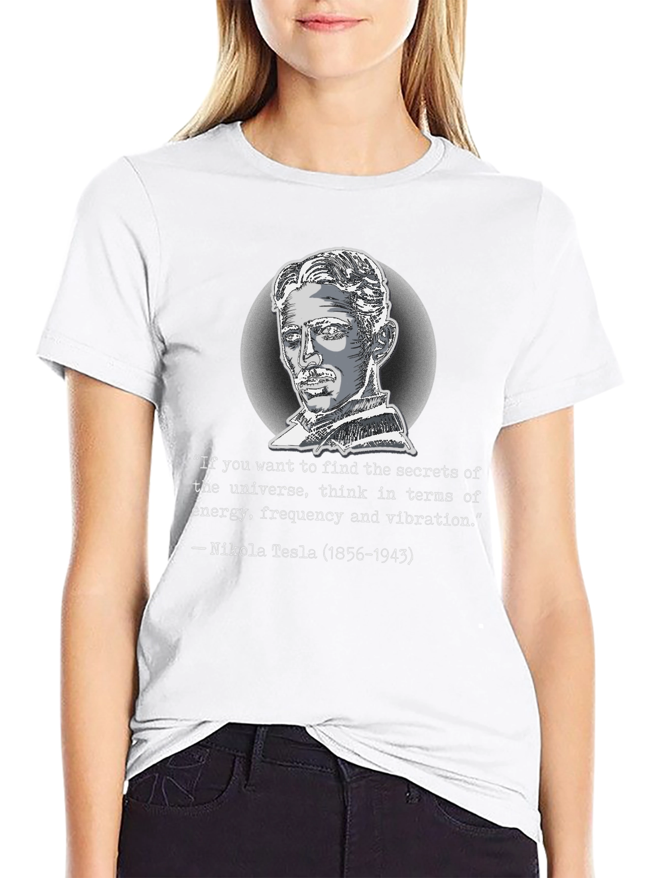 Nikola Tesla Quote Graphic T-Shirt