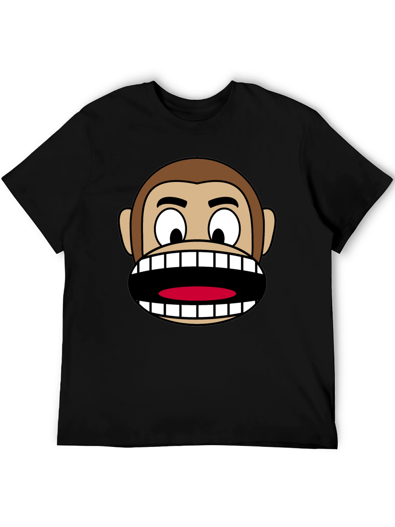 Funny Monkey Face Graphic T-Shirt