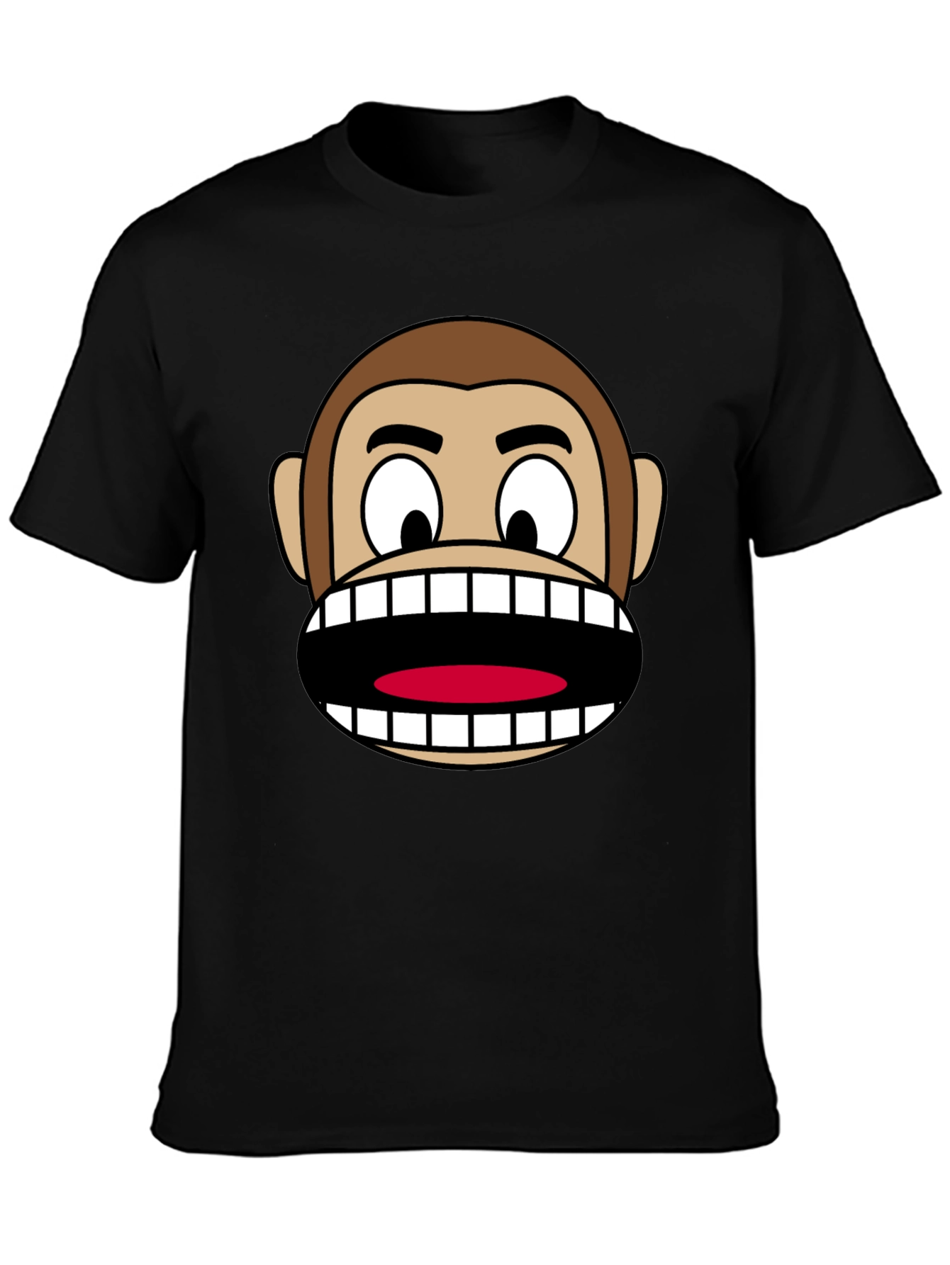 Funny Monkey Face Graphic T-Shirt