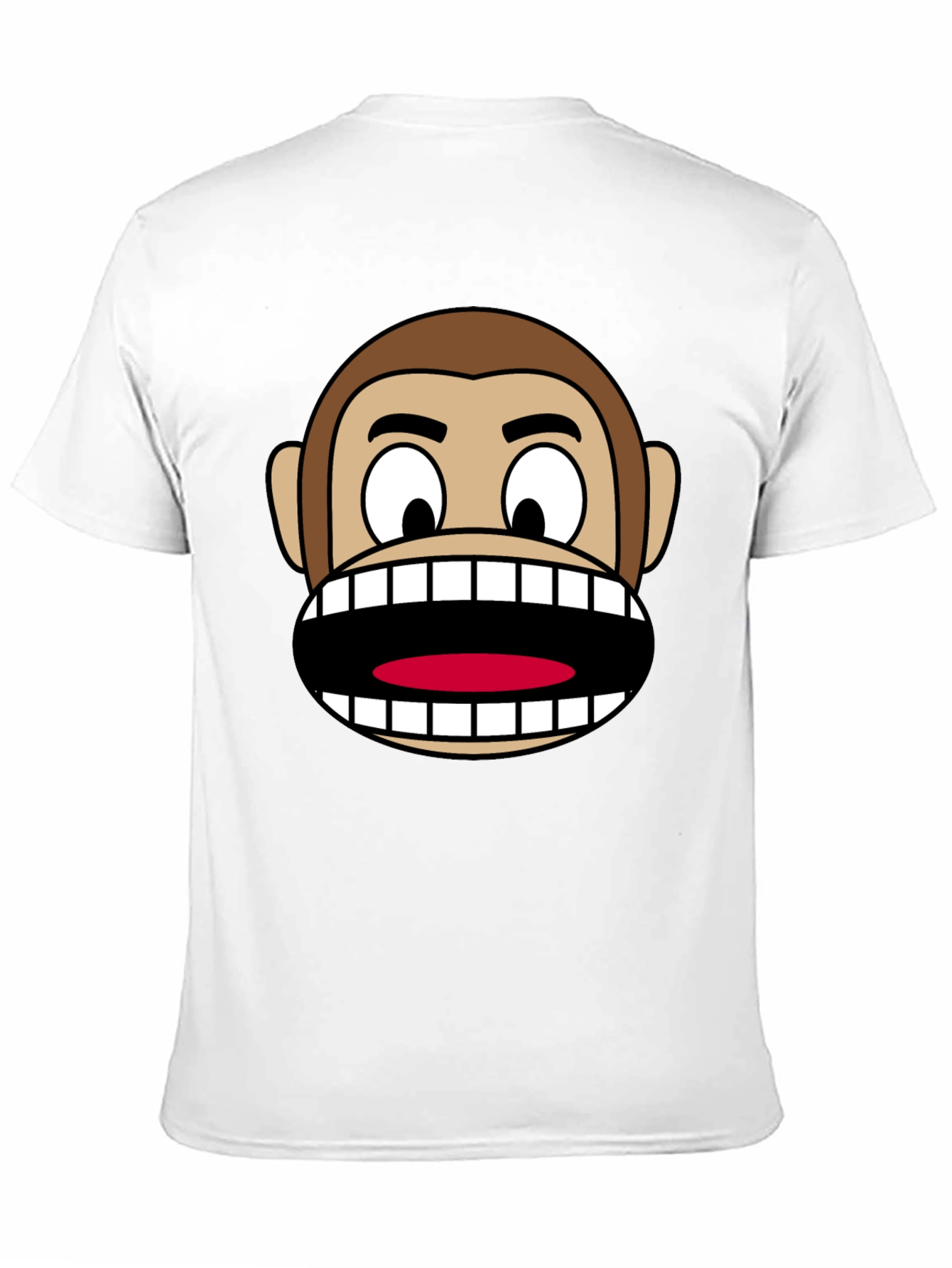 Funny Monkey Face Graphic T-Shirt