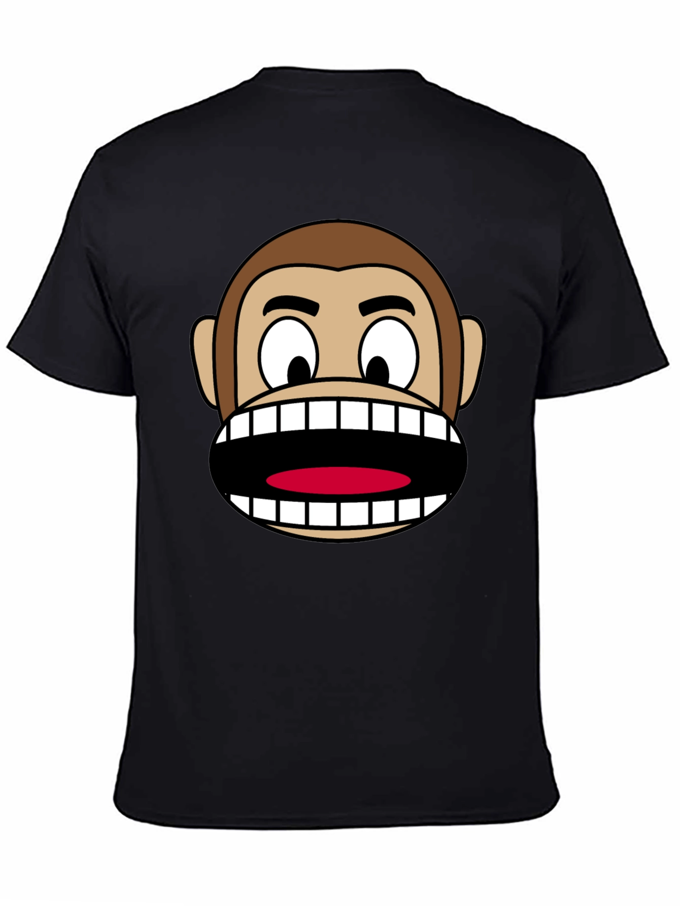 Funny Monkey Face Graphic T-Shirt