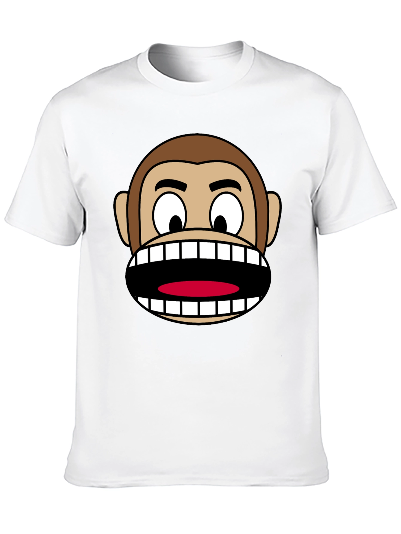 Funny Monkey Face Graphic T-Shirt