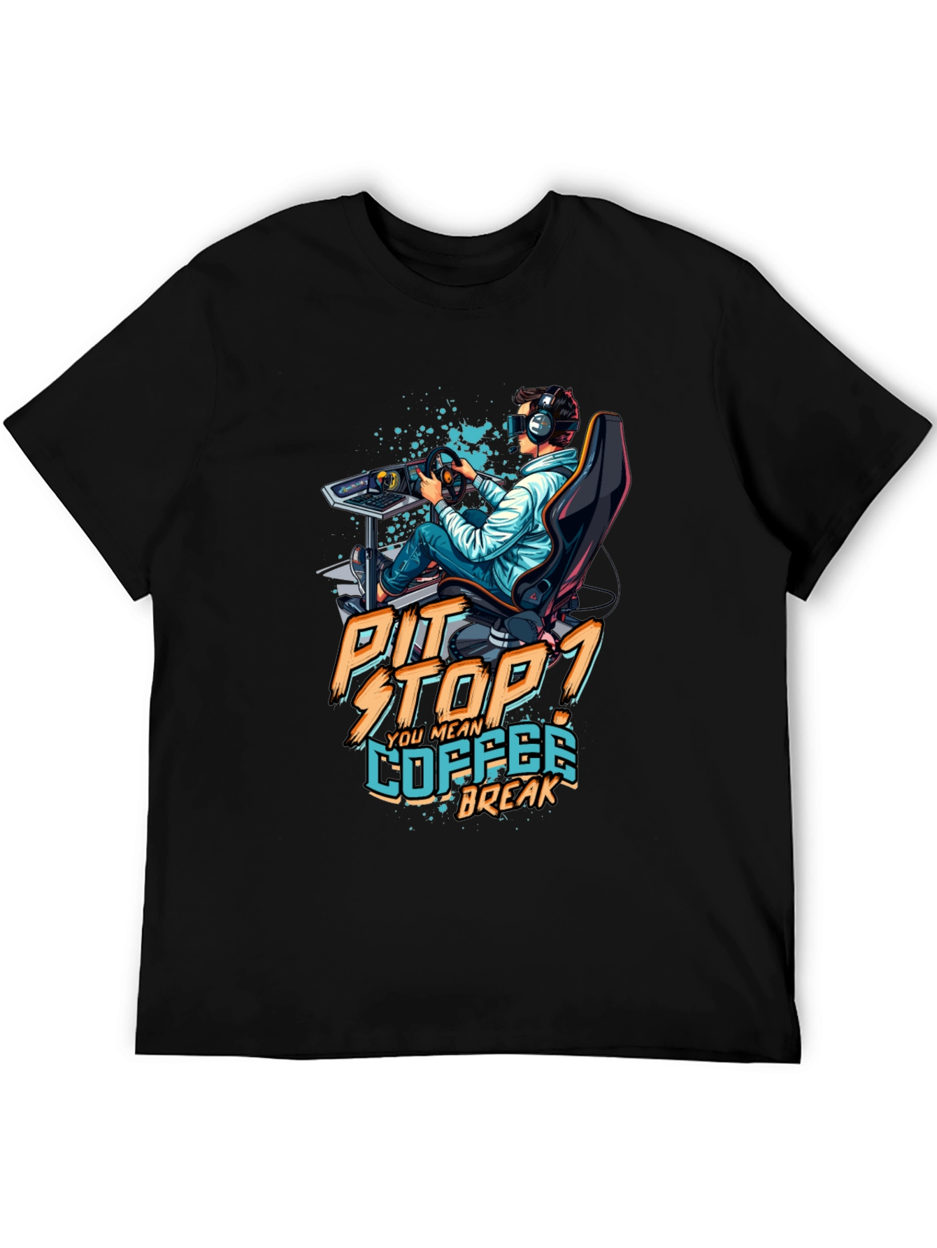 Pit Stop Coffee Break Gaming T-Shirt