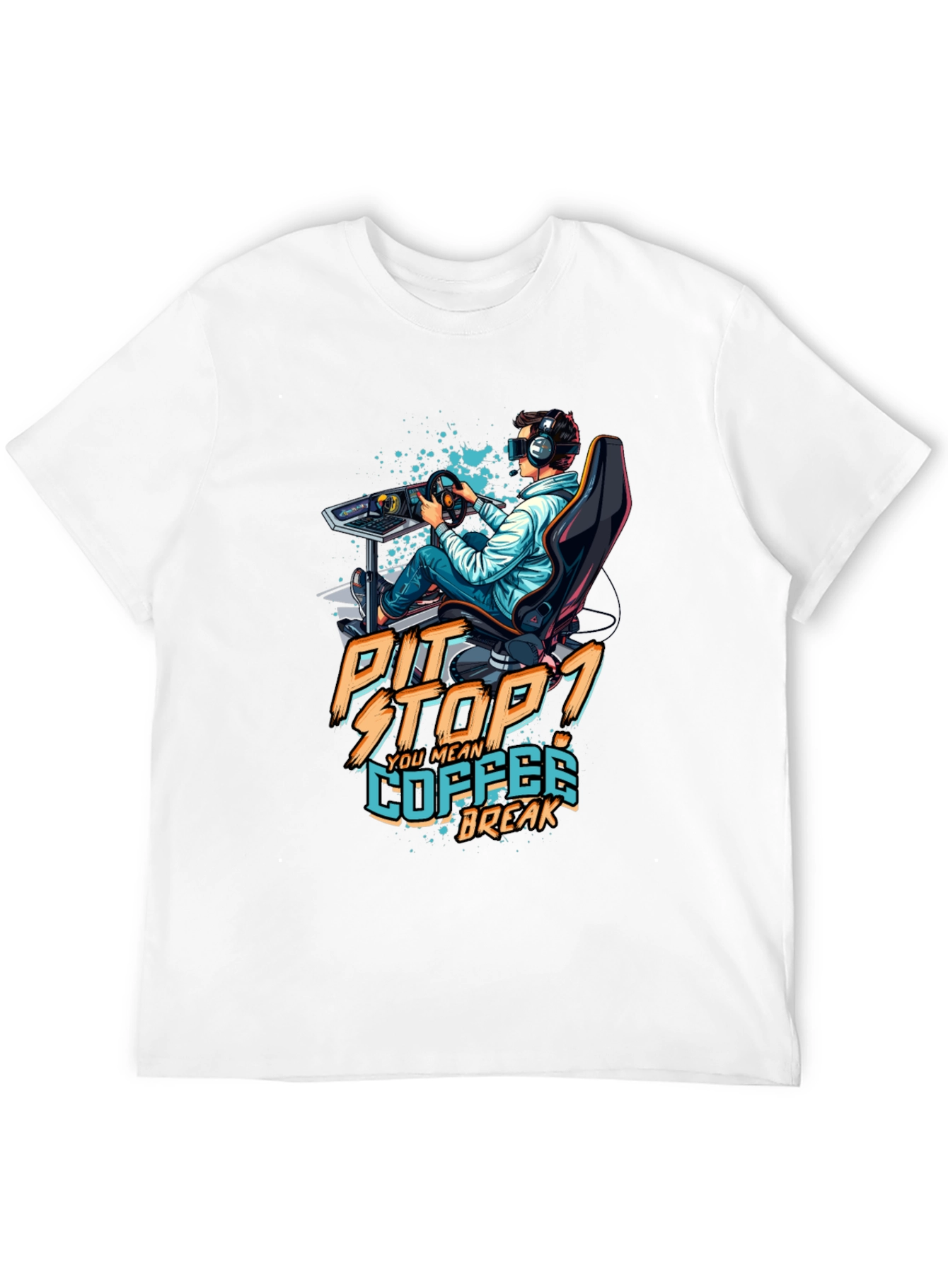Pit Stop Coffee Break Gaming T-Shirt