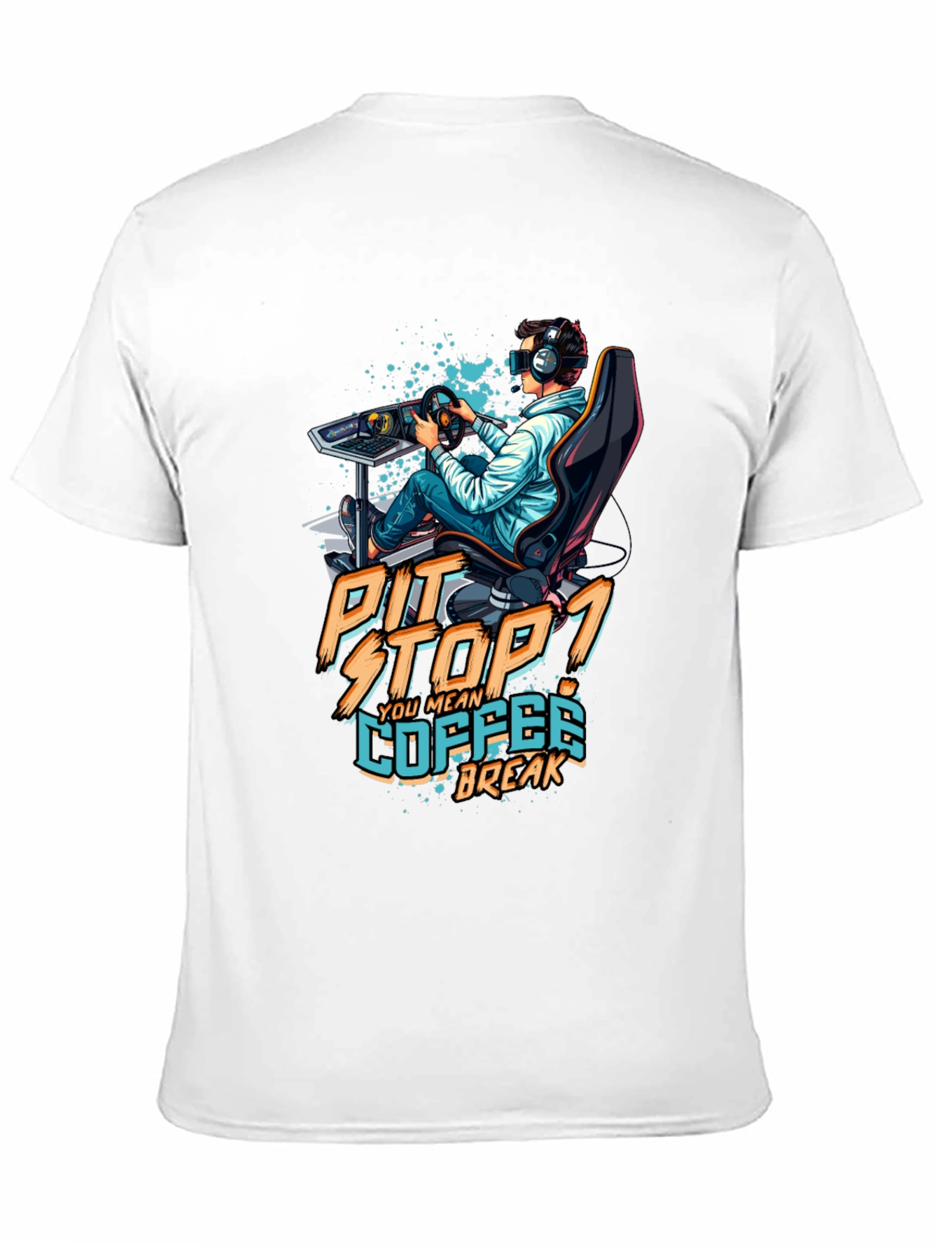 Pit Stop Coffee Break Gaming T-Shirt