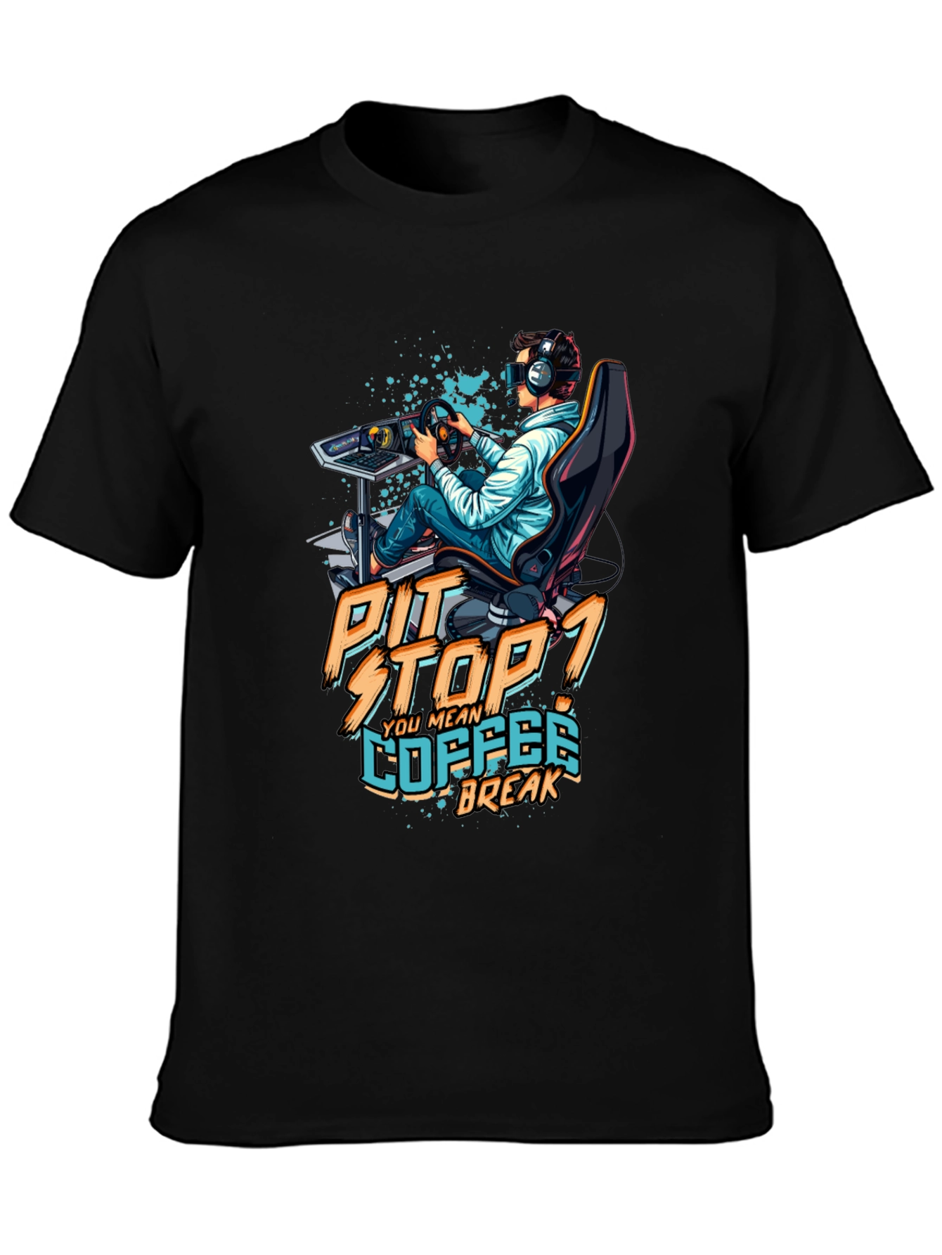 Pit Stop Coffee Break Gaming T-Shirt