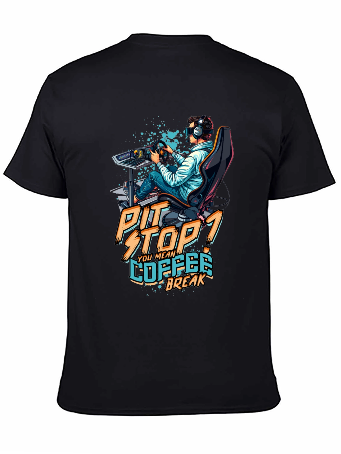 Pit Stop Coffee Break Gaming T-Shirt