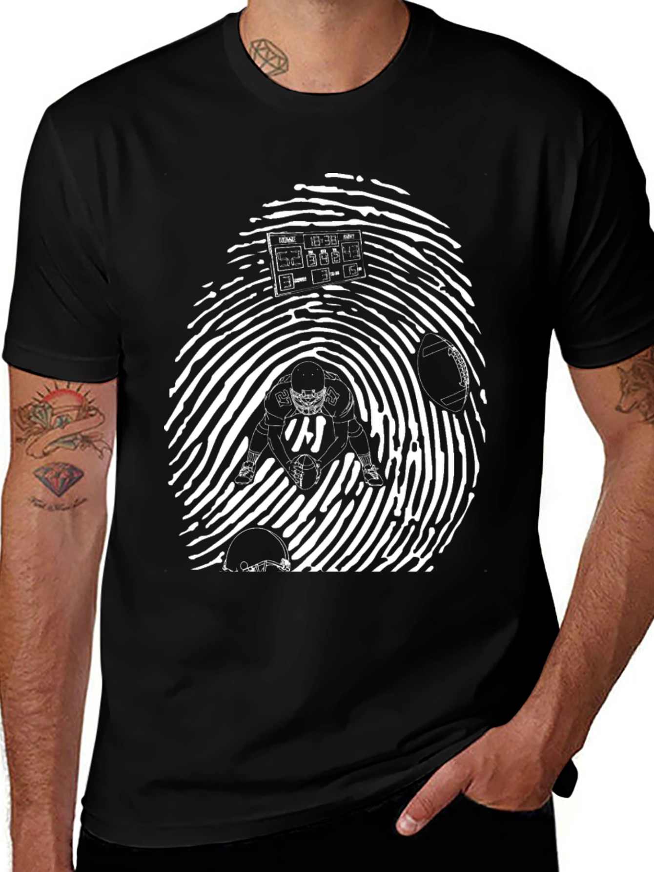 Football DNA Black T-Shirt