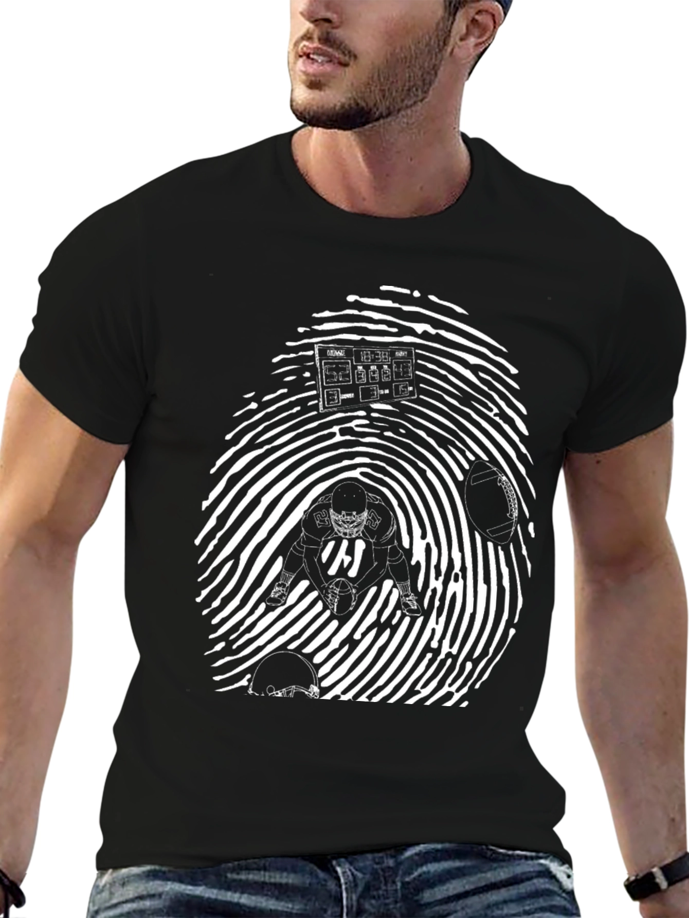 Football DNA Black T-Shirt