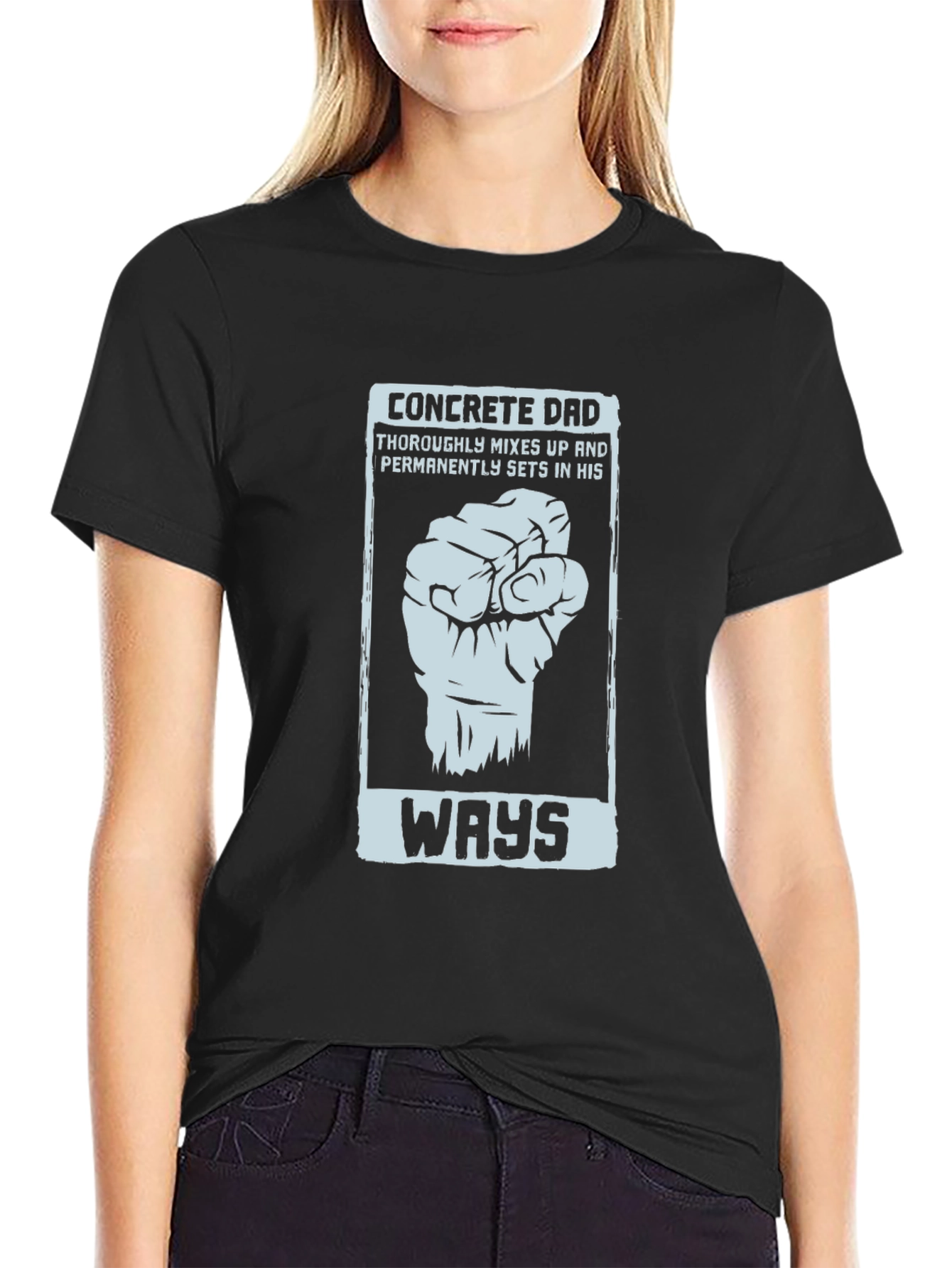 Concrete Dad Funny Graphic T-Shirt