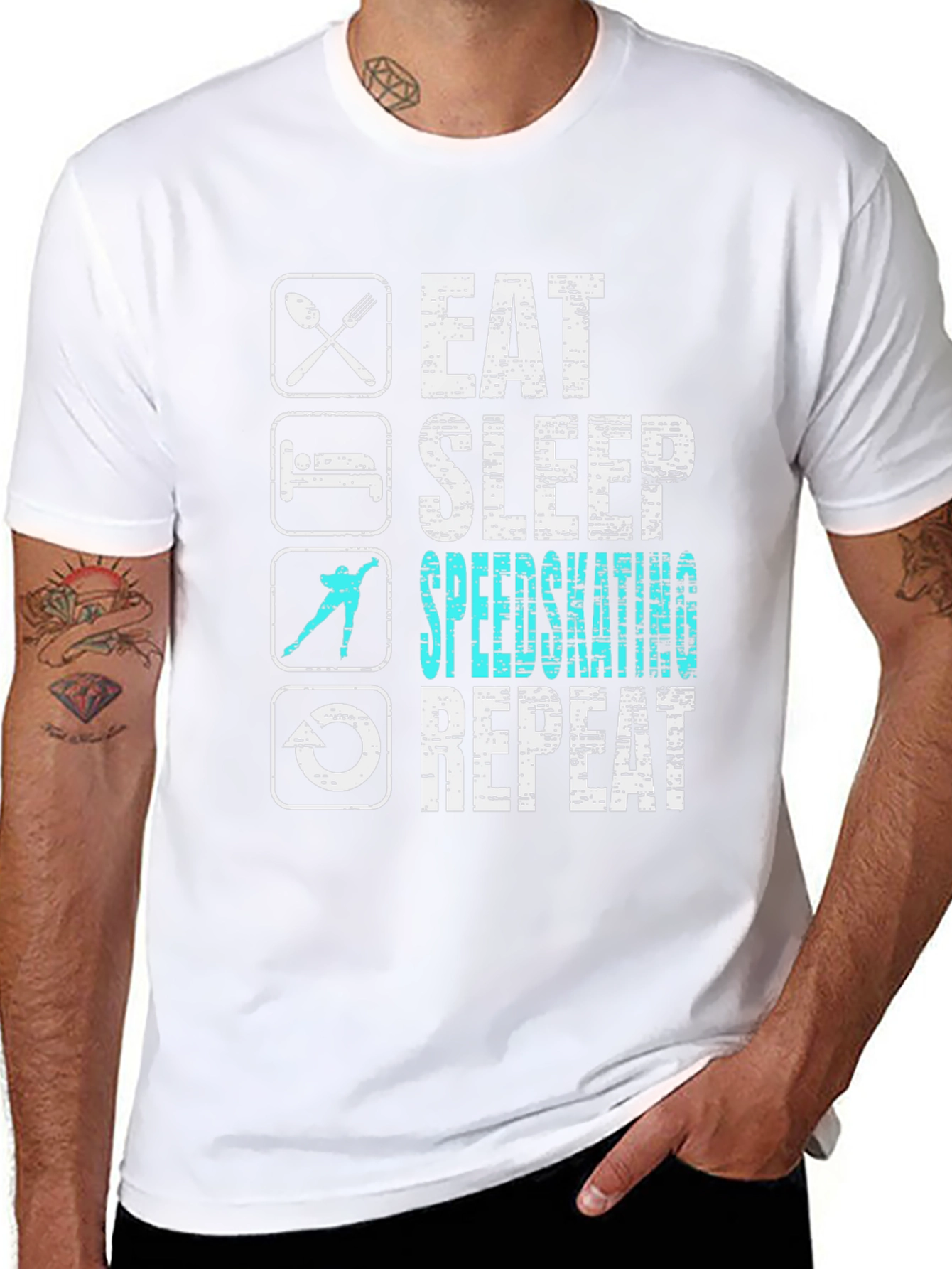 Eat Sleep Speedskating Repeat T-Shirt