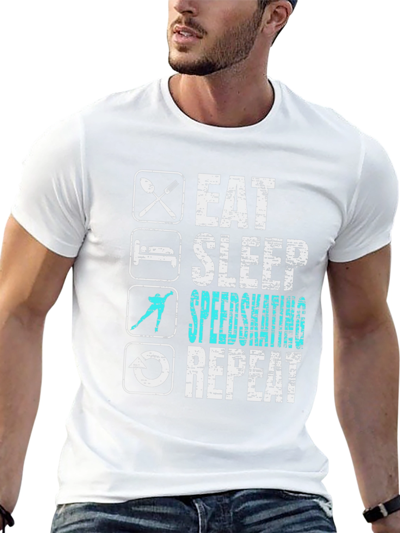 Eat Sleep Speedskating Repeat T-Shirt