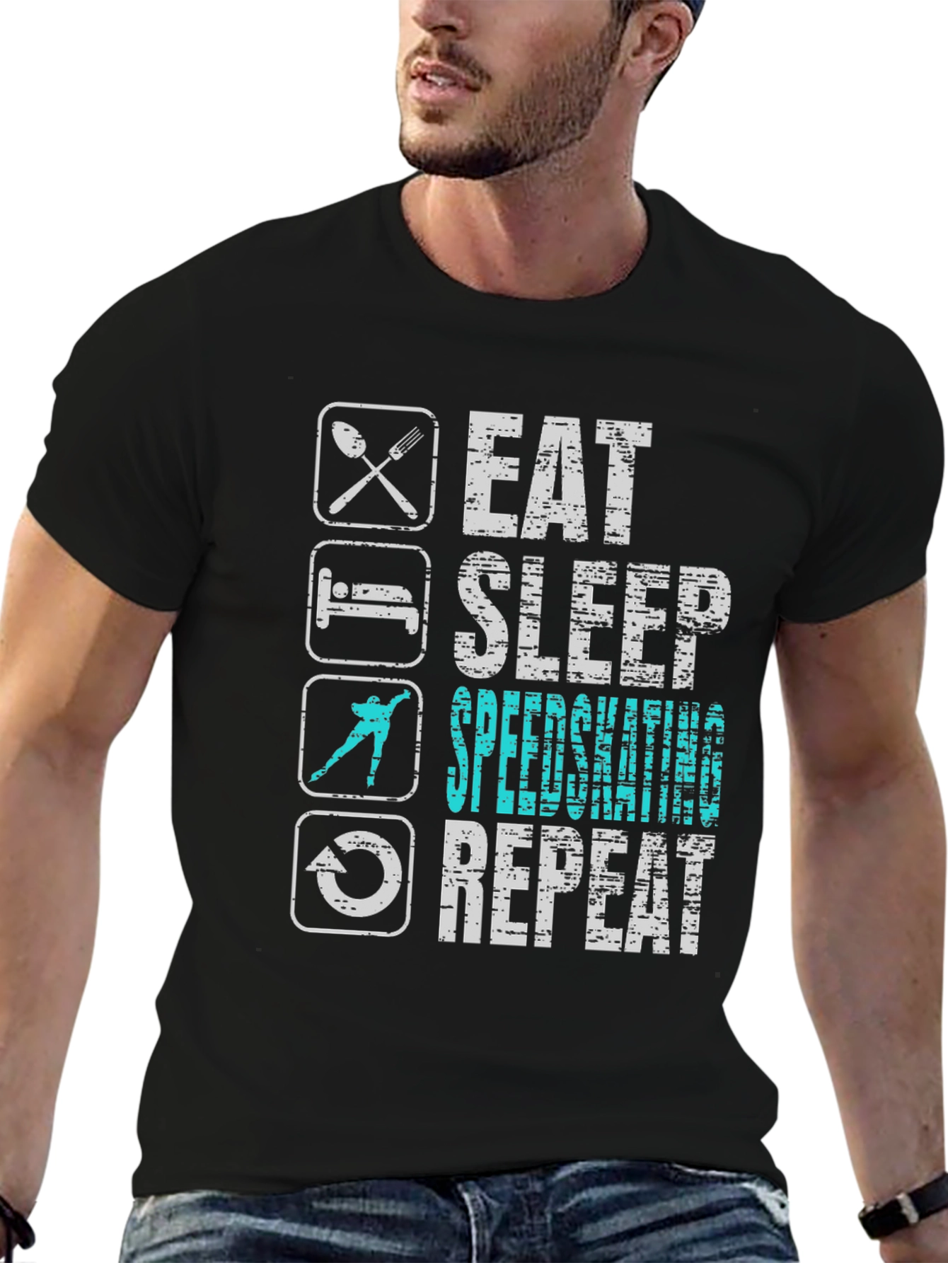 Eat Sleep Speedskating Repeat T-Shirt