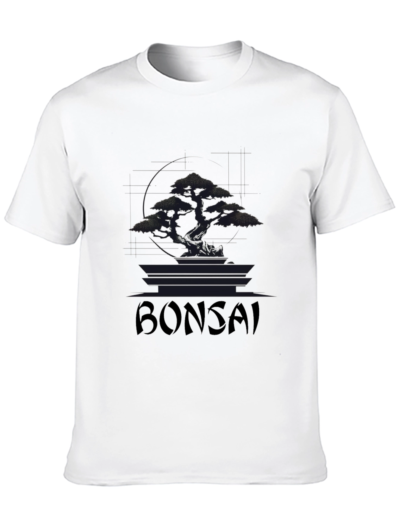 Bonsai Tree Graphic T-Shirt - Classic Black Tee