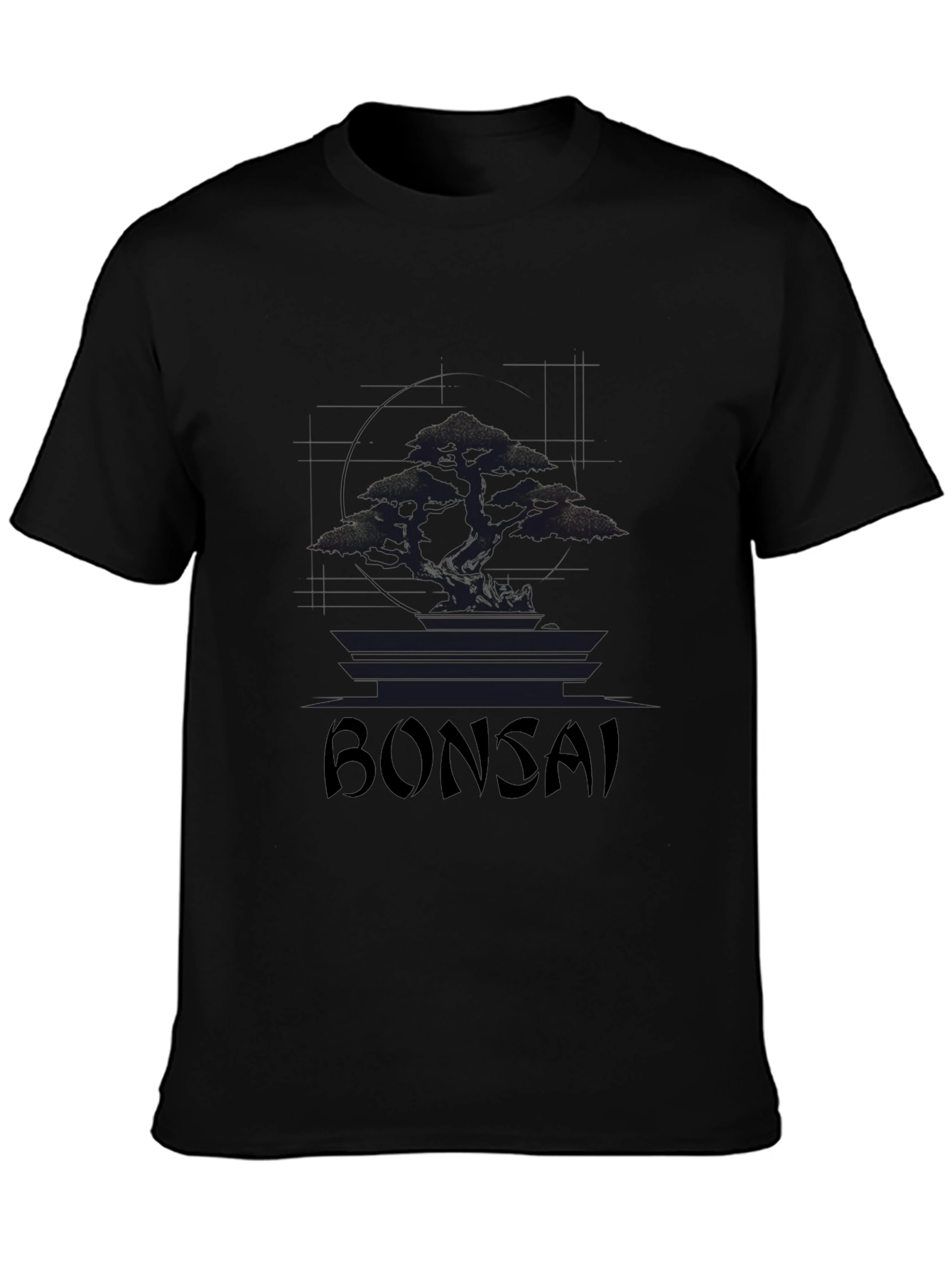 Bonsai Tree Graphic T-Shirt - Classic Black Tee