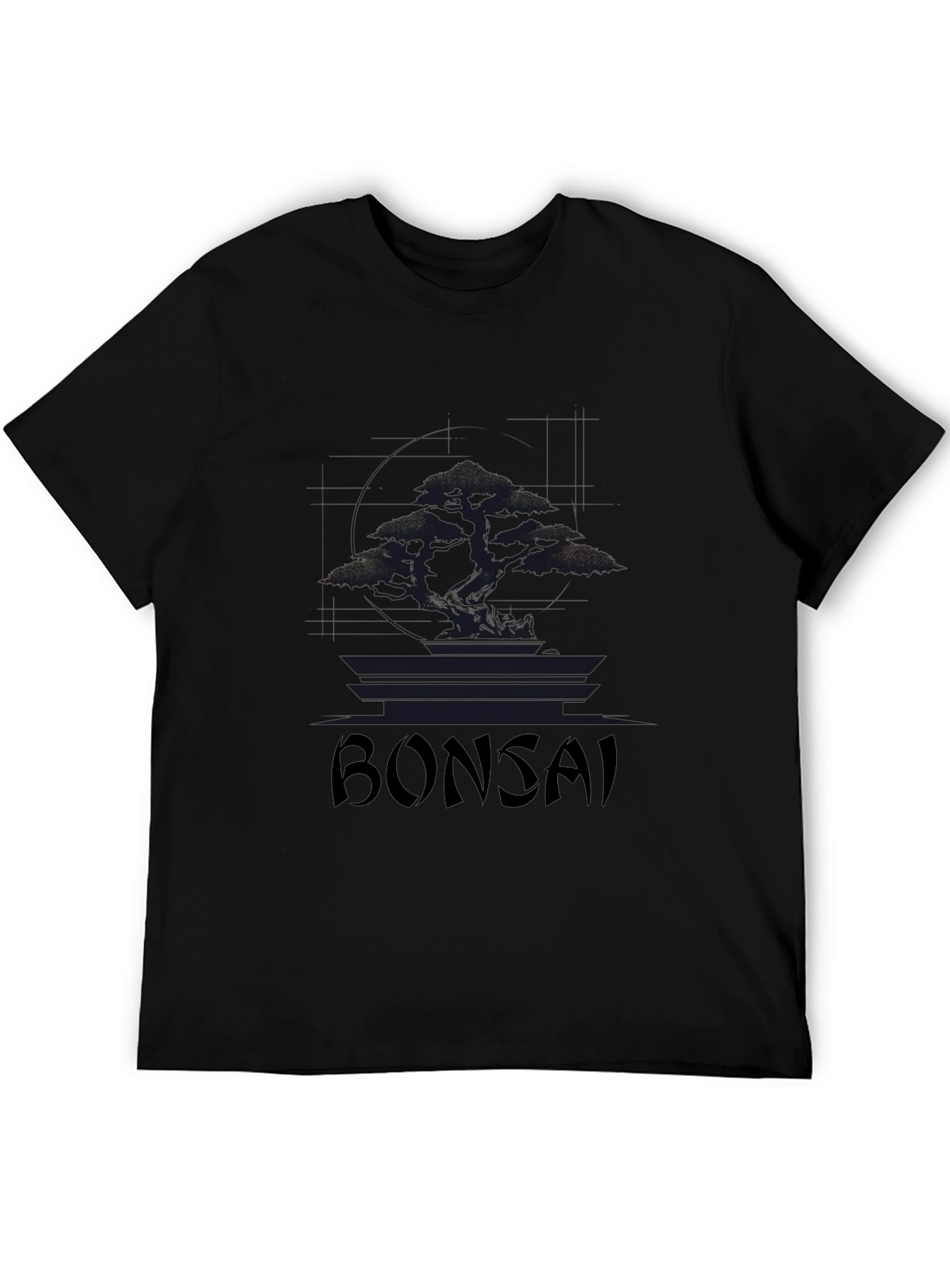 Bonsai Tree Graphic T-Shirt - Classic Black Tee