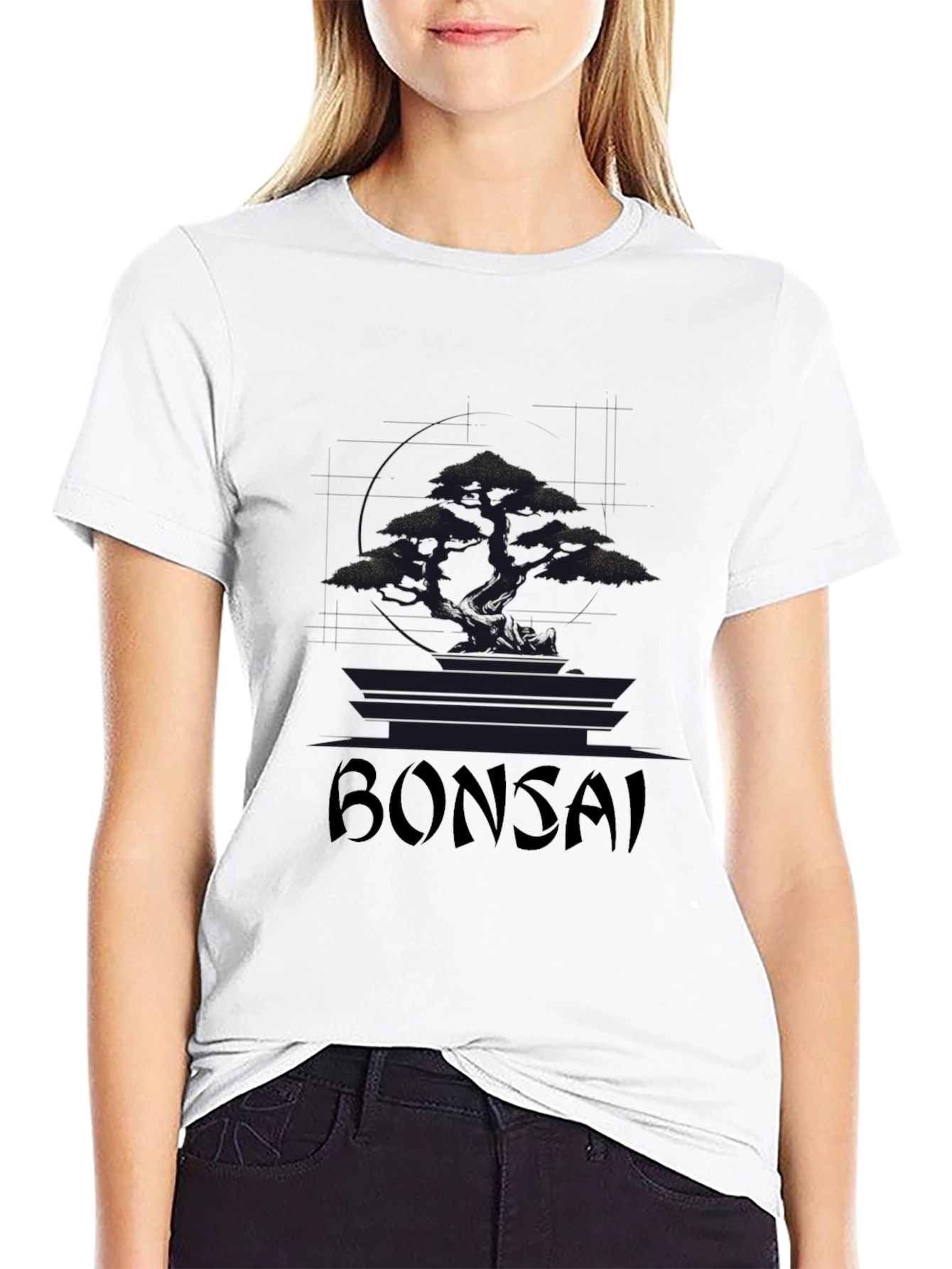 Bonsai Tree Graphic T-Shirt - Classic Black Tee