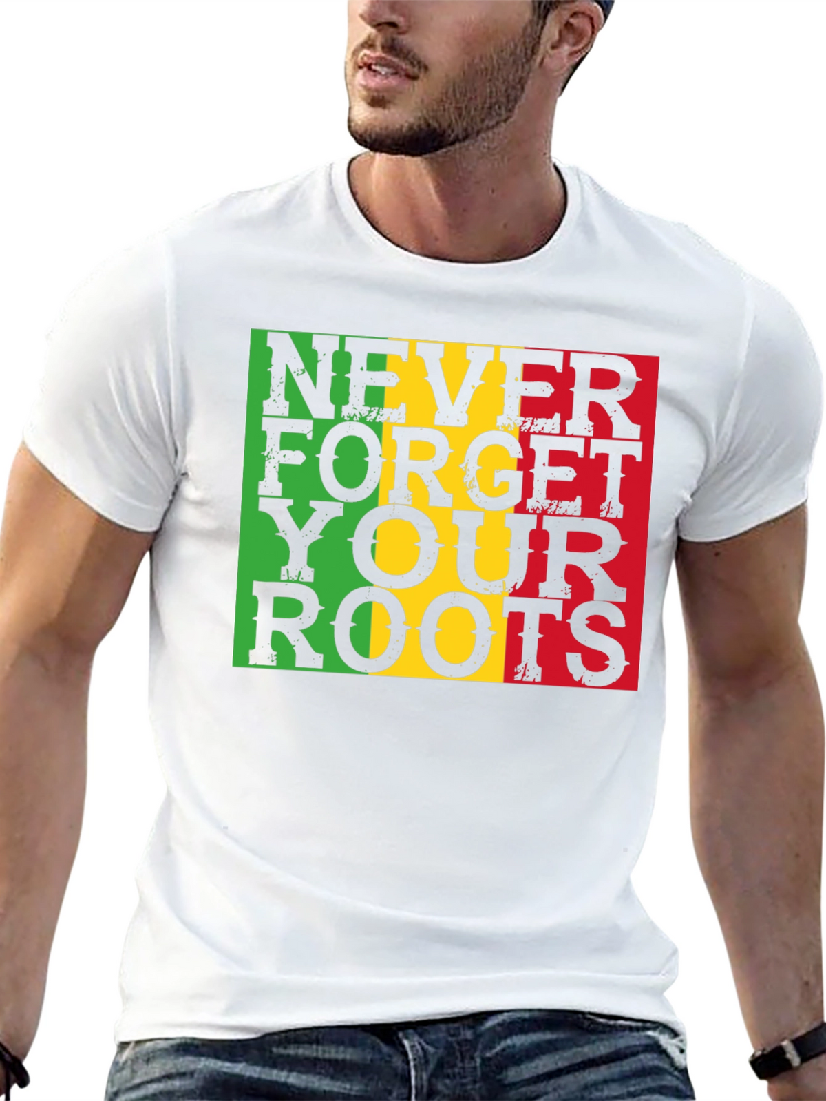 Roots Reggae Rasta T-Shirt - Never Forget Roots