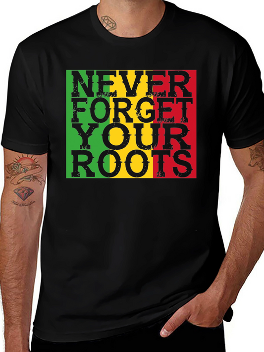 Roots Reggae Rasta T-Shirt - Never Forget Roots