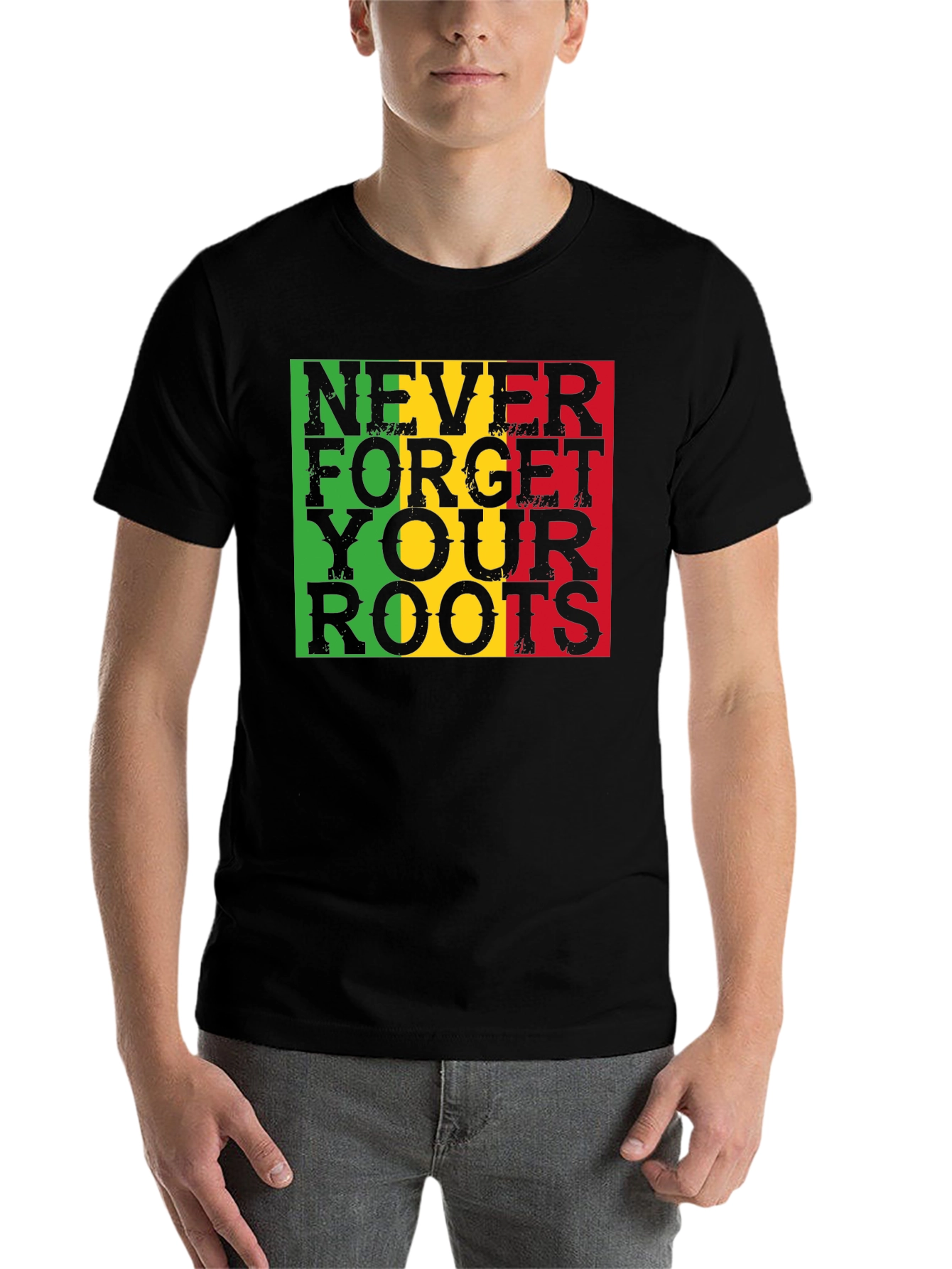 Roots Reggae Rasta T-Shirt - Never Forget Roots